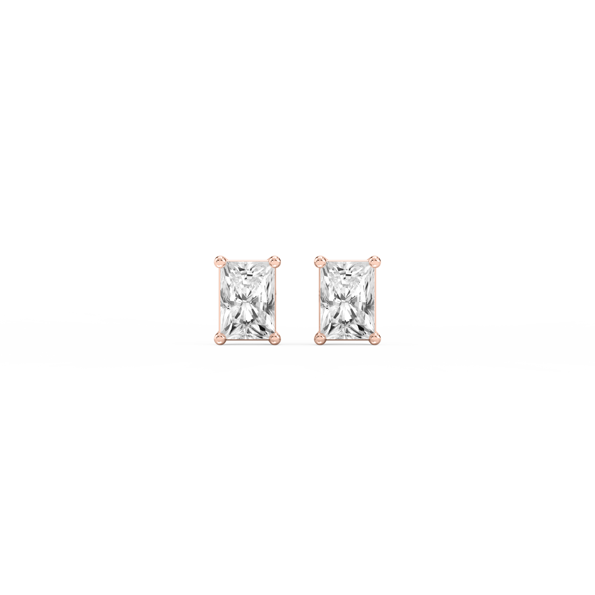Lovea Classic Ohrstecker Steckverschluss – Radiantschliff – Roségold