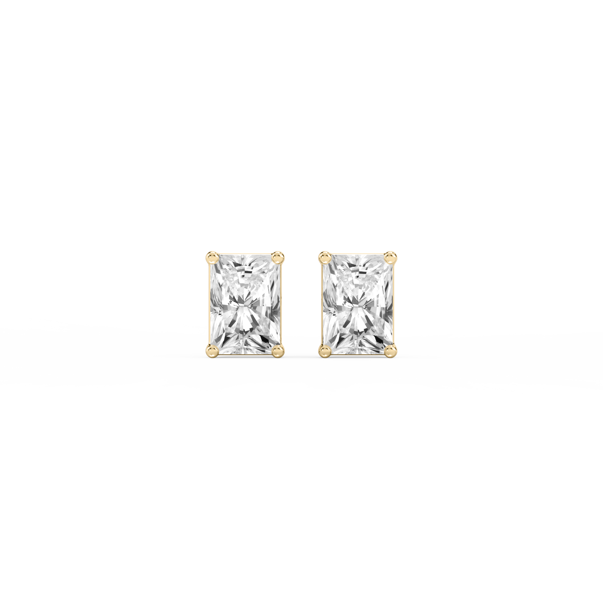 Lovea Classic Ohrstecker Steckverschluss – Radiantschliff – Gelbgold