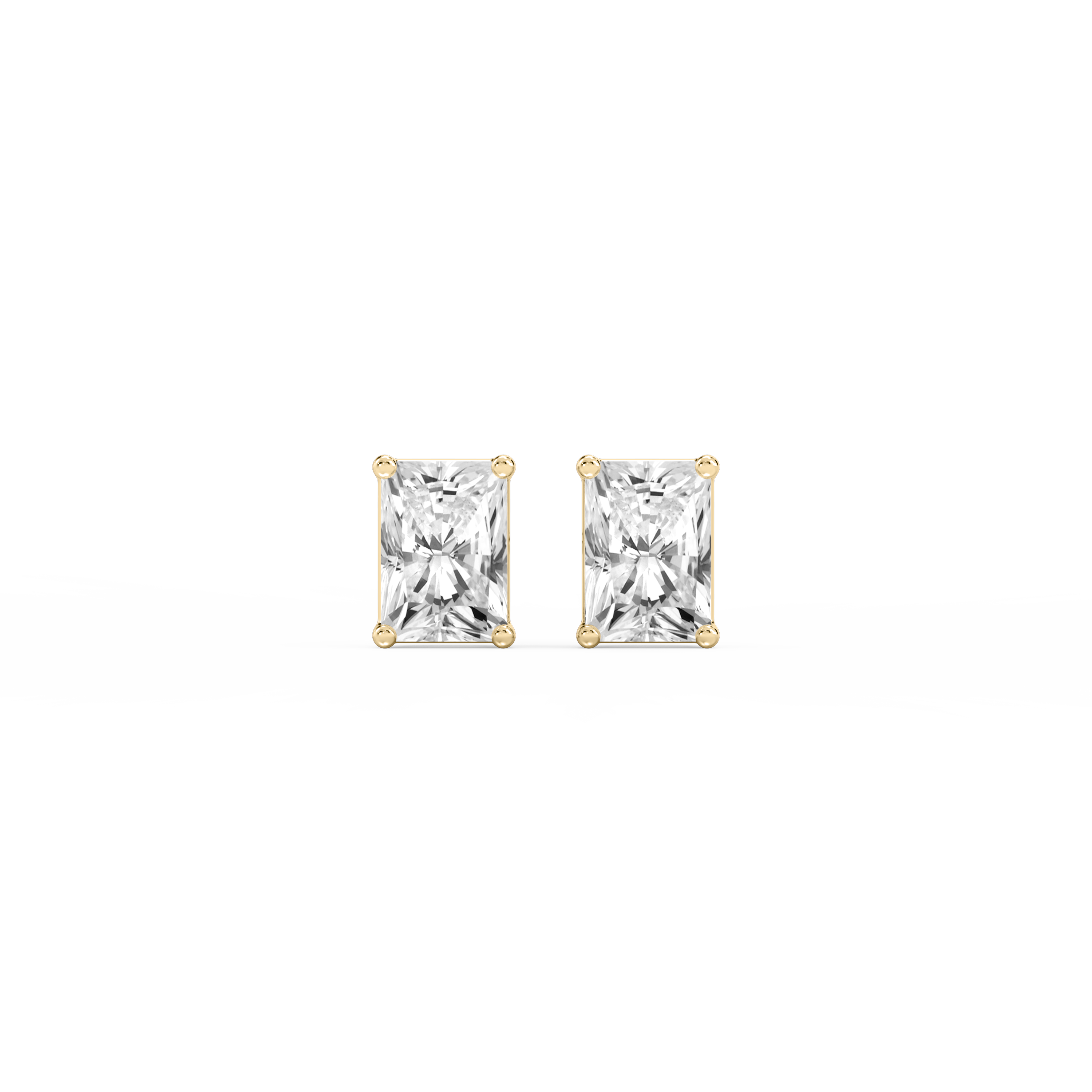 Lovea Classic Ohrstecker Steckverschluss – Radiantschliff – Gelbgold