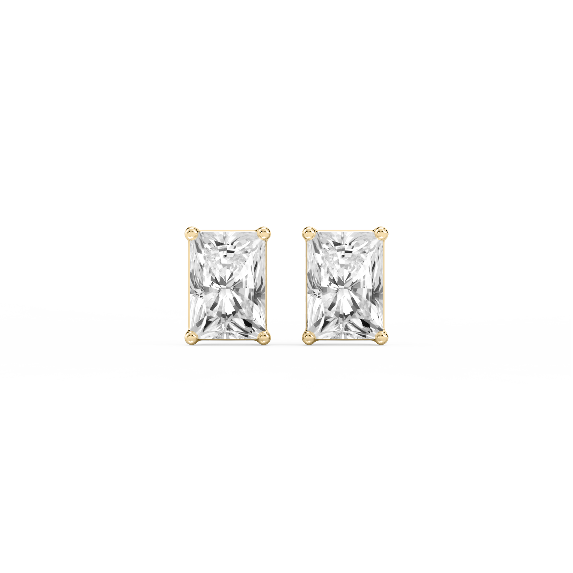 Lovea Classic Ohrstecker Steckverschluss – Radiantschliff – Gelbgold