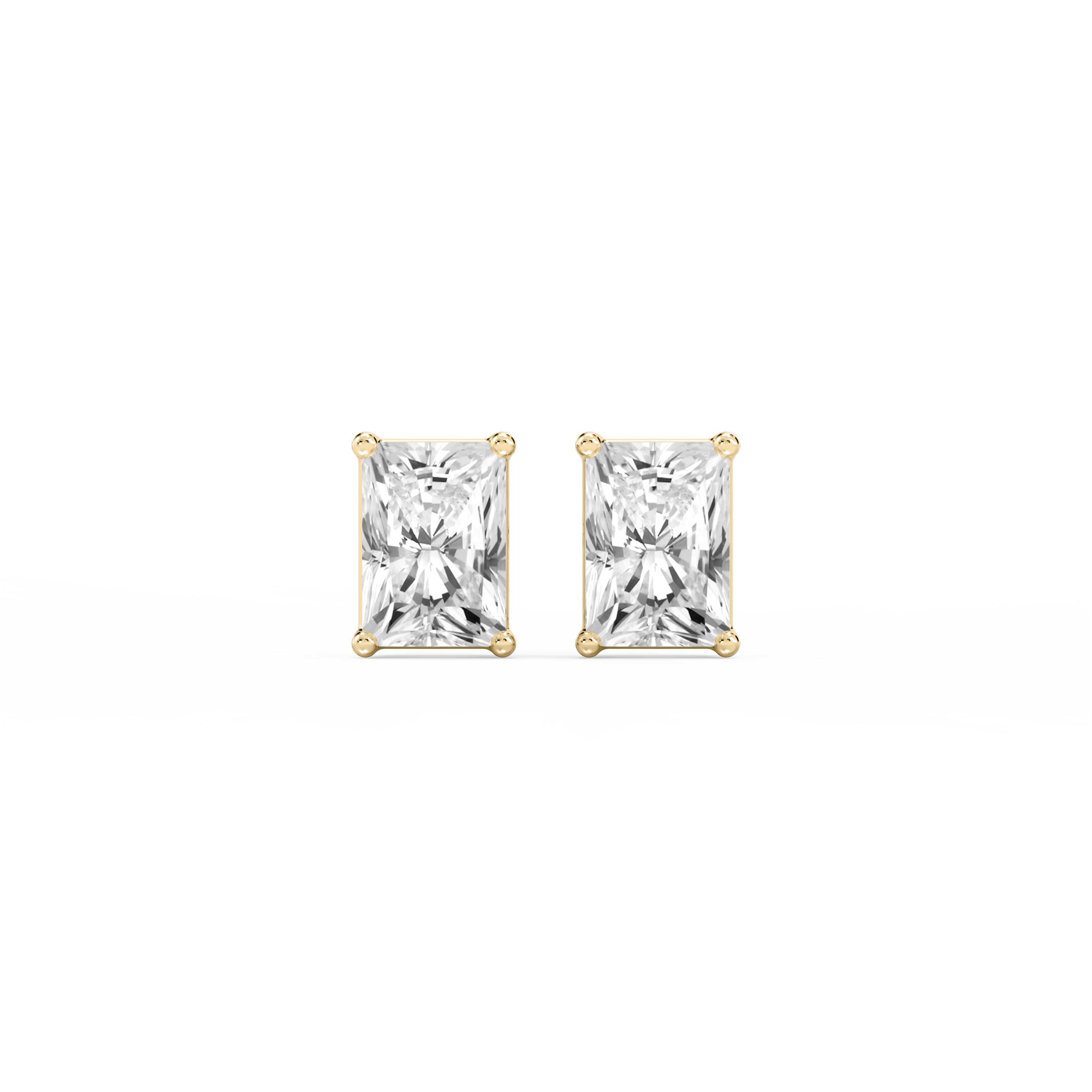 Lovea Classic Ohrstecker Steckverschluss – Radiantschliff – Gelbgold