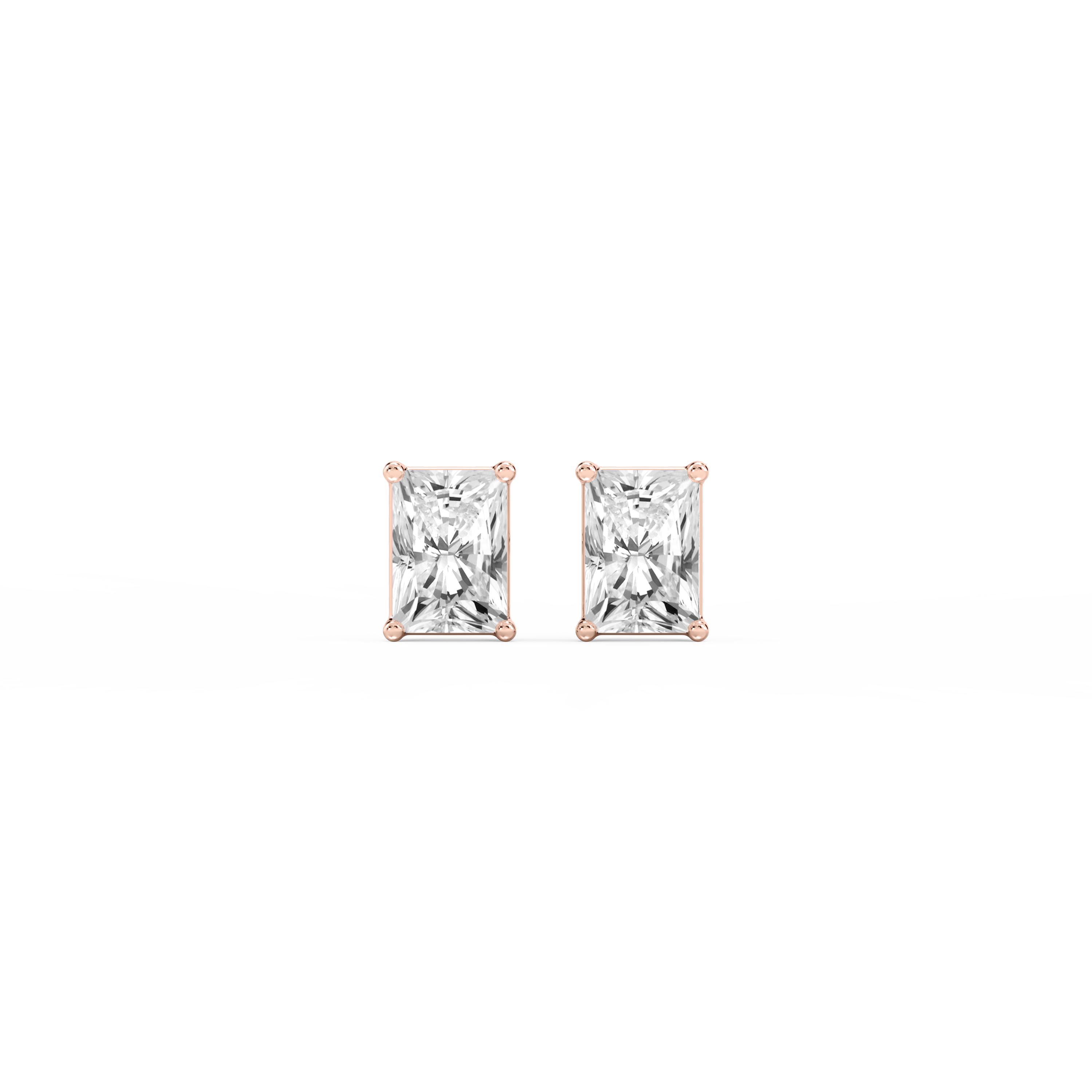 Lovea Classic Ohrstecker Schraubverschluss – Radiantschliff – Roségold
