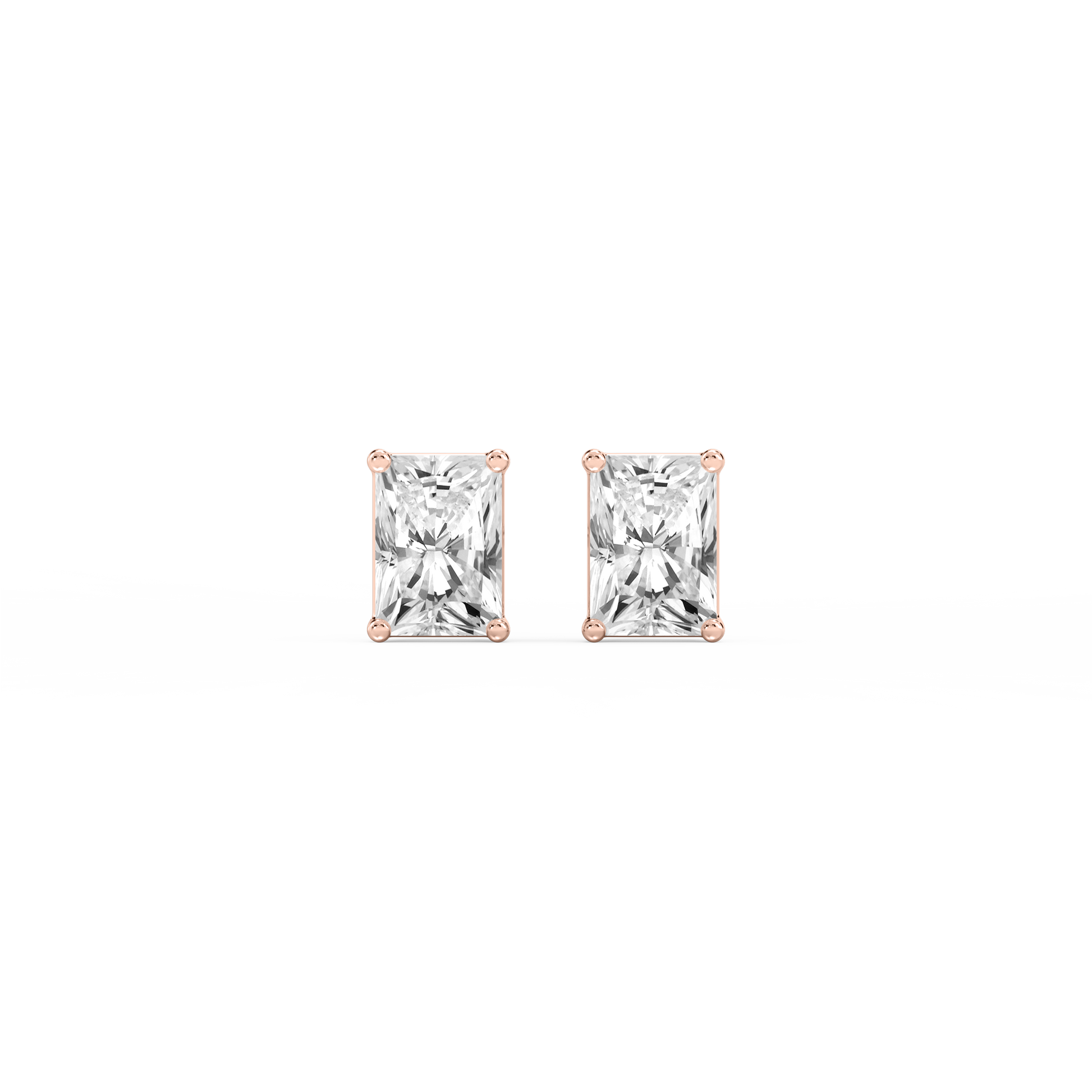 Lovea Classic Ohrstecker Schraubverschluss – Radiantschliff – Roségold