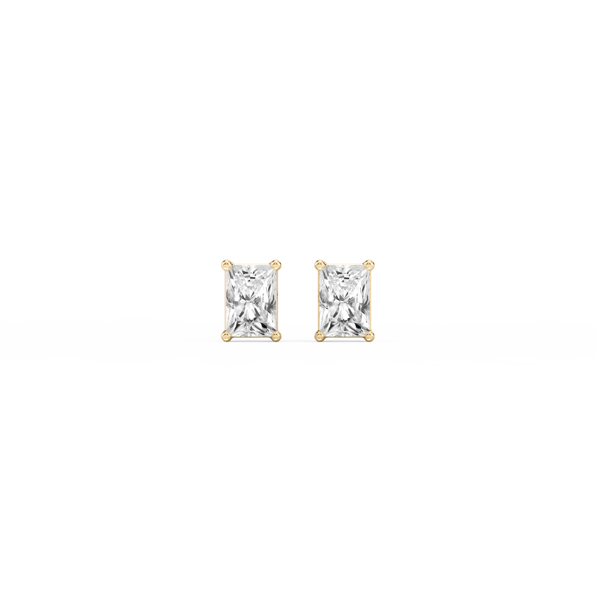 Lovea Classic Ohrstecker Schraubverschluss – Radiantschliff – Gelbgold