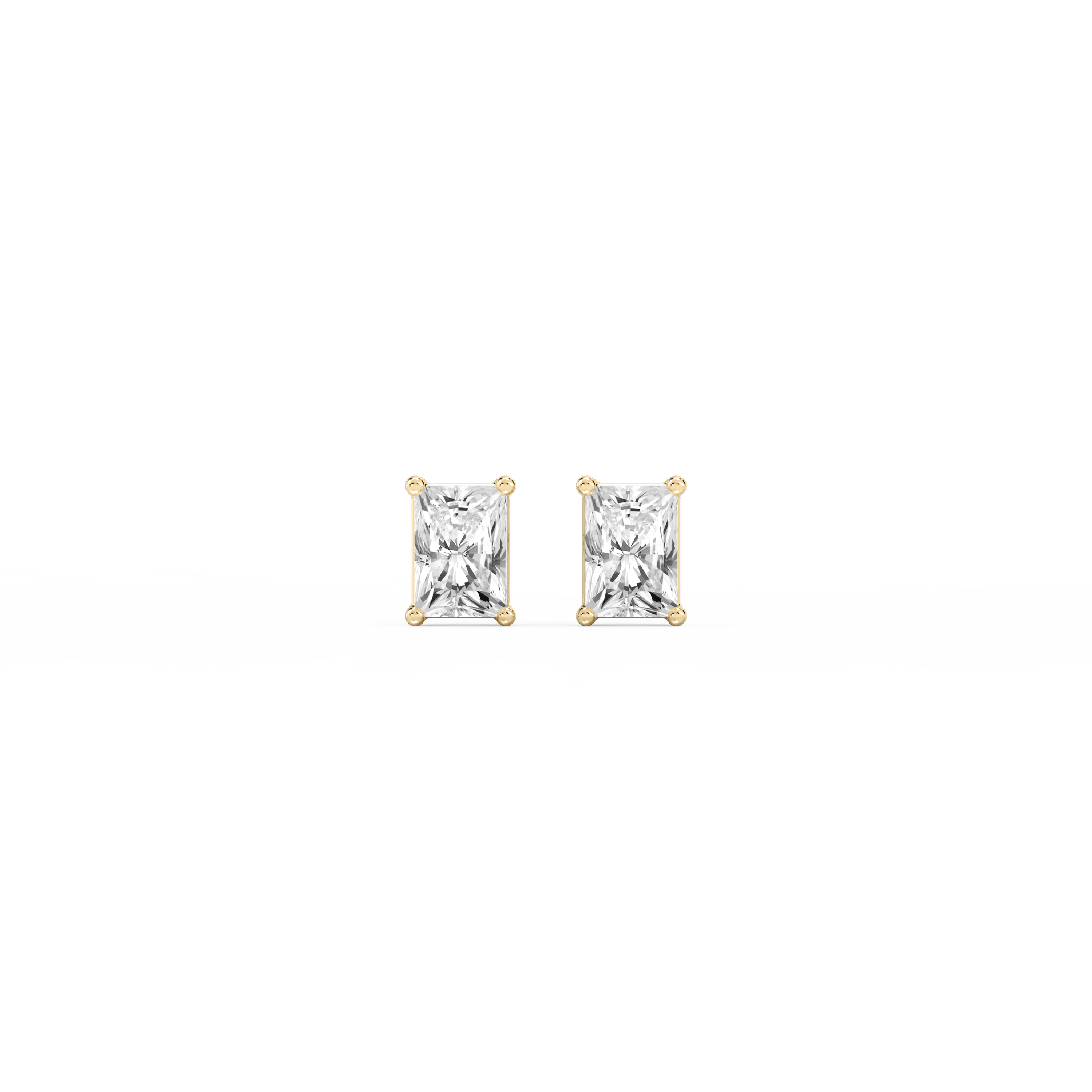 Lovea Classic Ohrstecker Schraubverschluss – Radiantschliff – Gelbgold