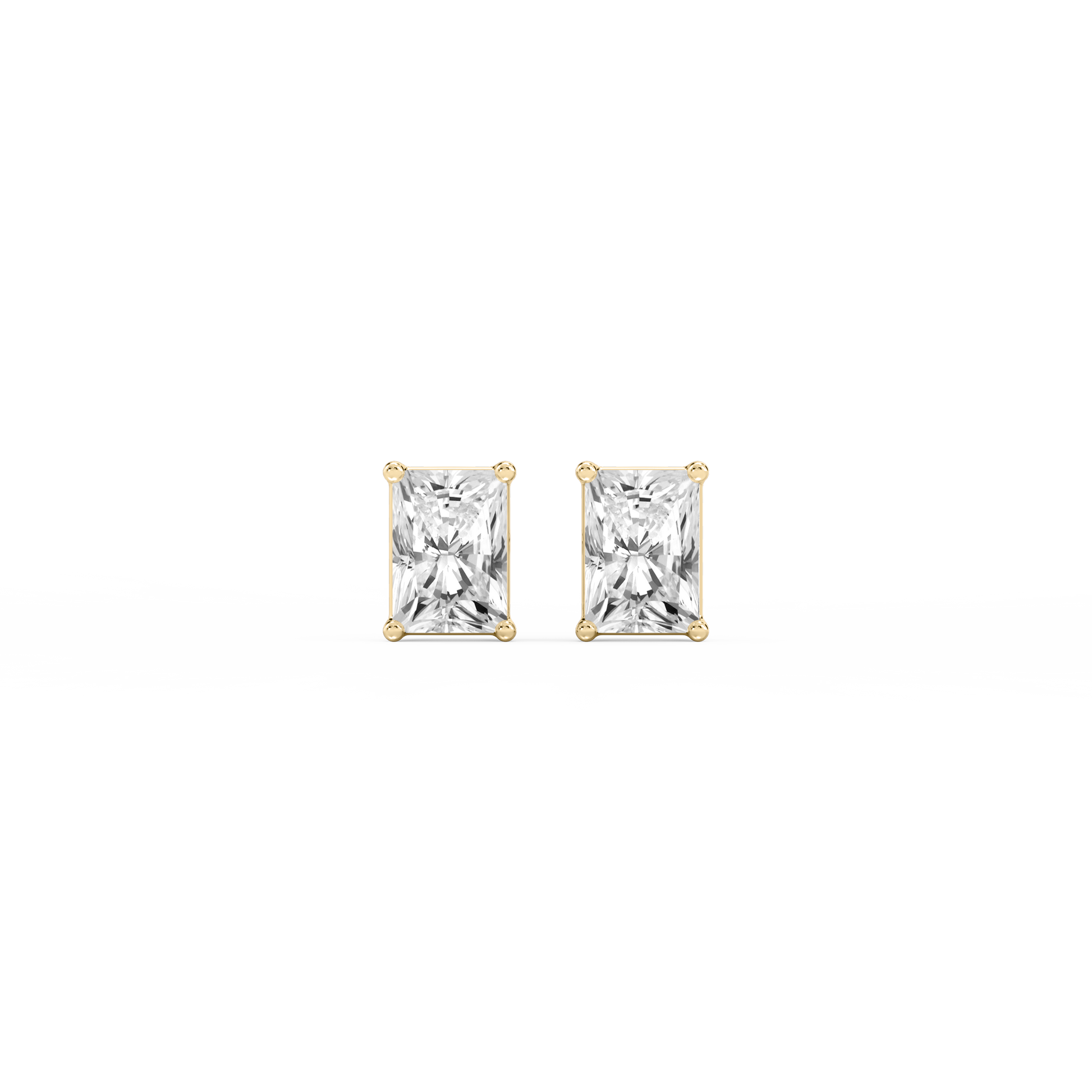 Lovea Classic Ohrstecker Schraubverschluss – Radiantschliff – Gelbgold
