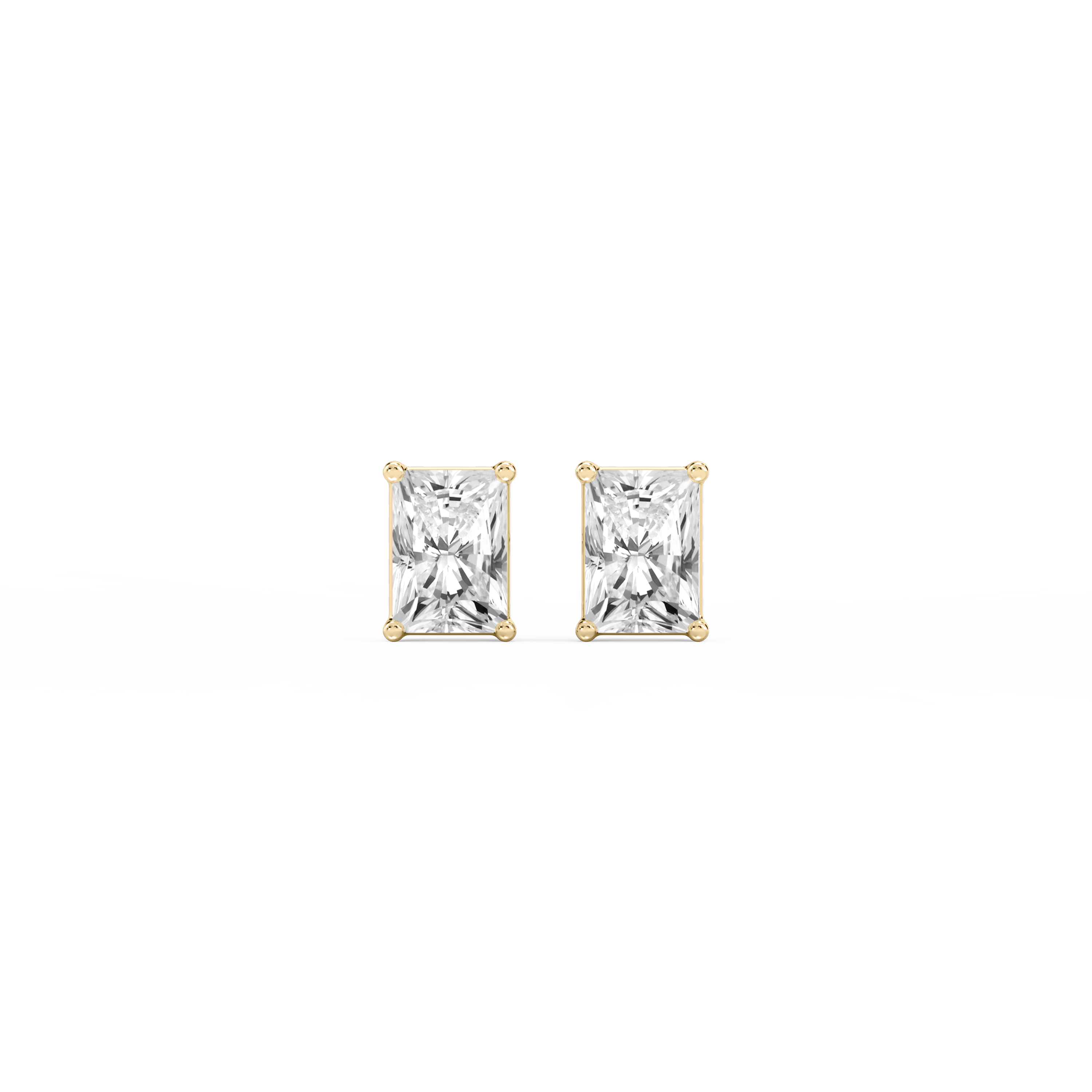Lovea Classic Ohrstecker Schraubverschluss – Radiantschliff – Gelbgold