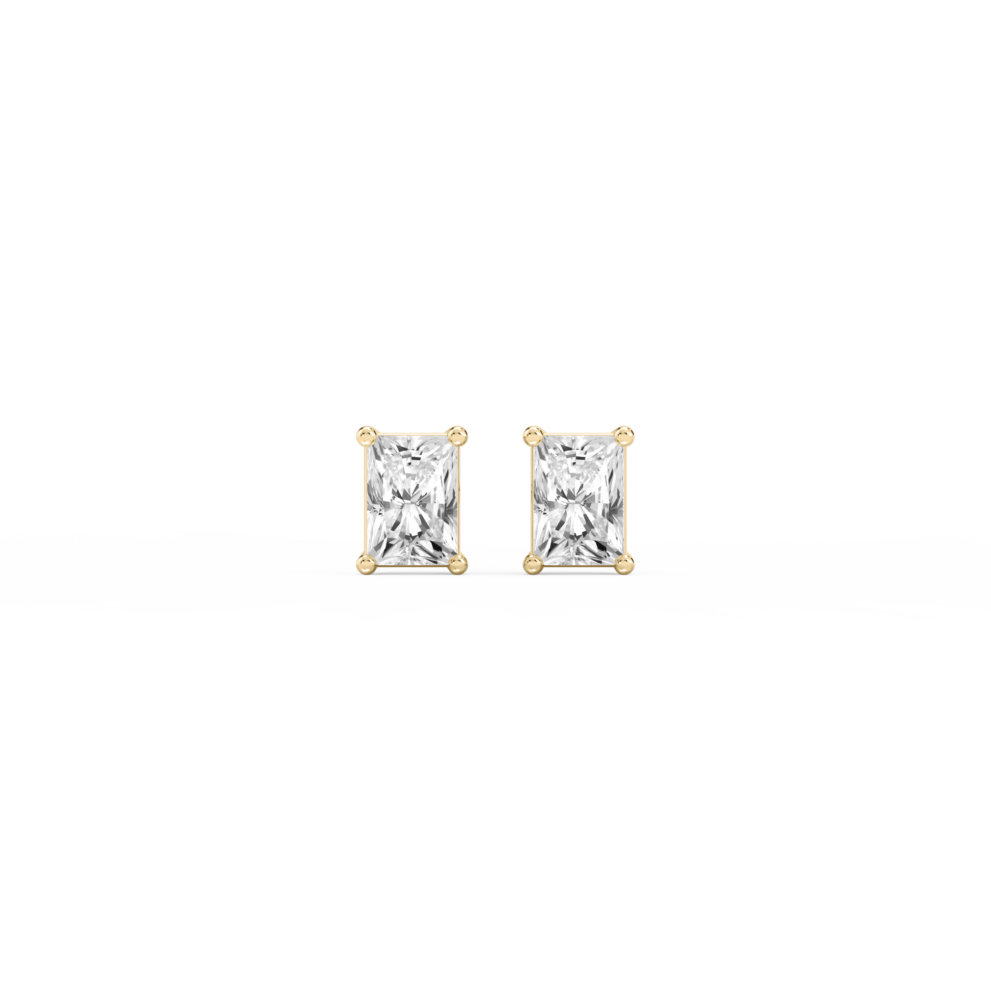 Lovea Classic Ohrstecker Schraubverschluss – Radiantschliff – Gelbgold