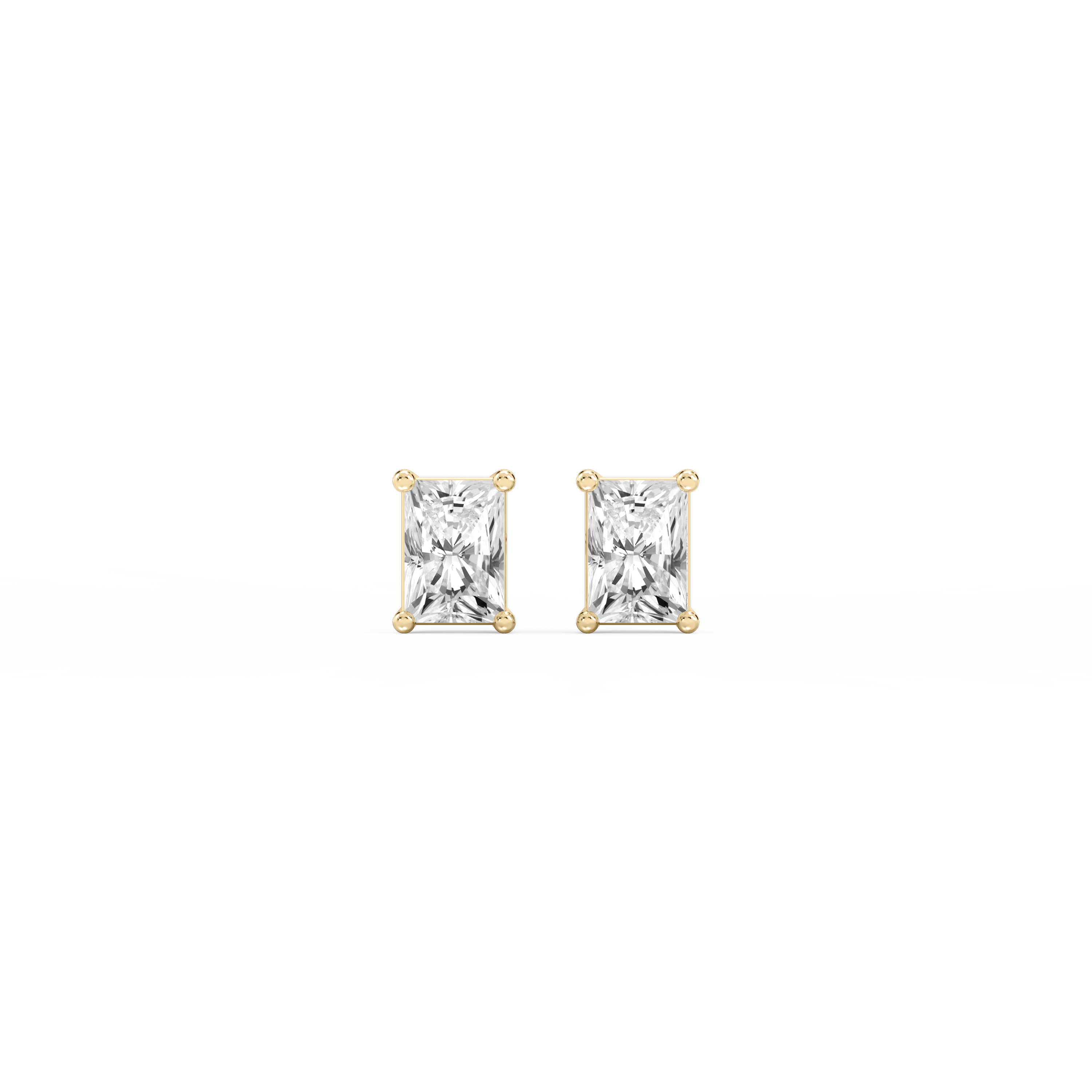 Lovea Classic Ohrstecker Schraubverschluss – Radiantschliff – Gelbgold
