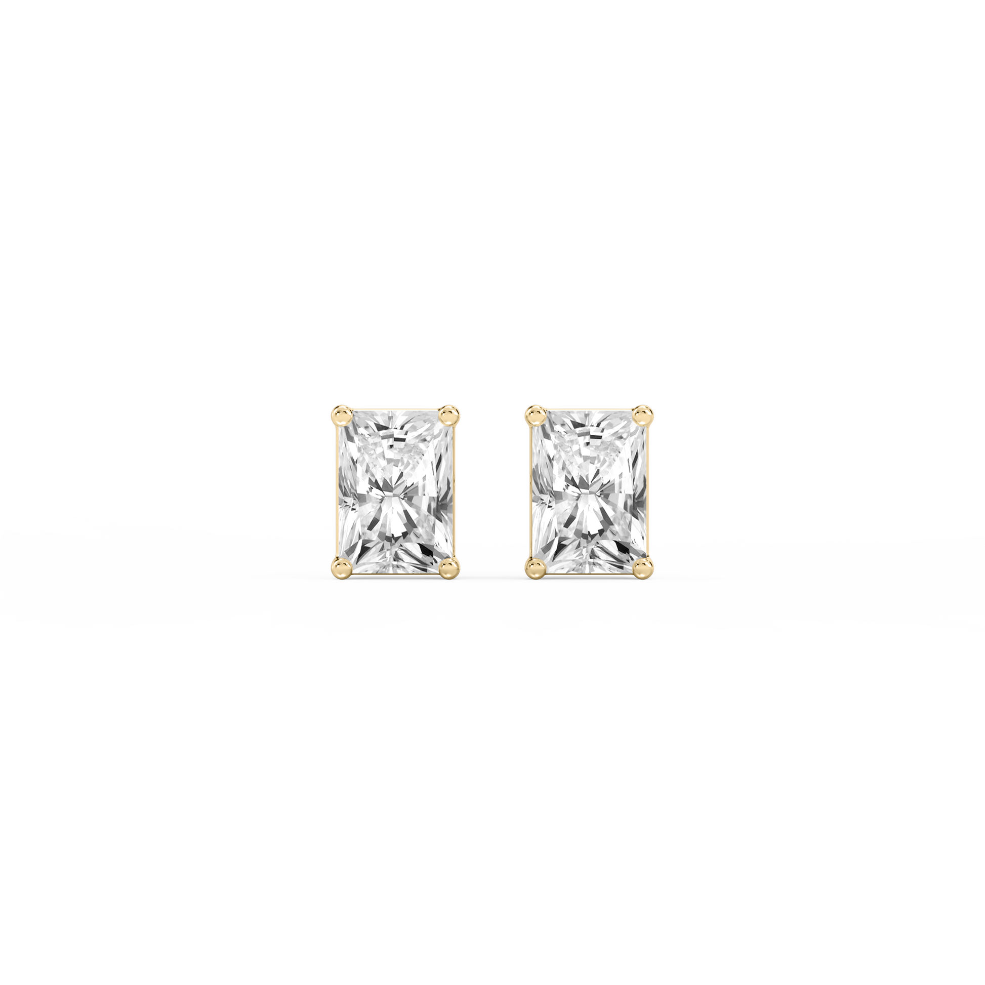 Lovea Classic Ohrstecker Schraubverschluss – Radiantschliff – Gelbgold