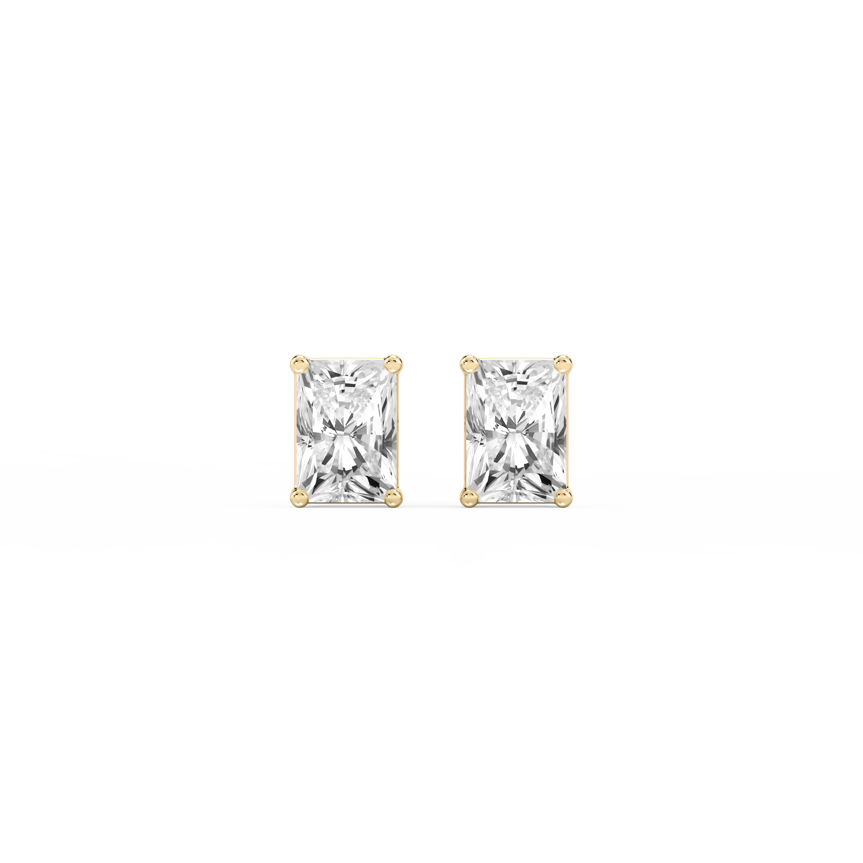 Lovea Classic Ohrstecker Schraubverschluss – Radiantschliff – Gelbgold