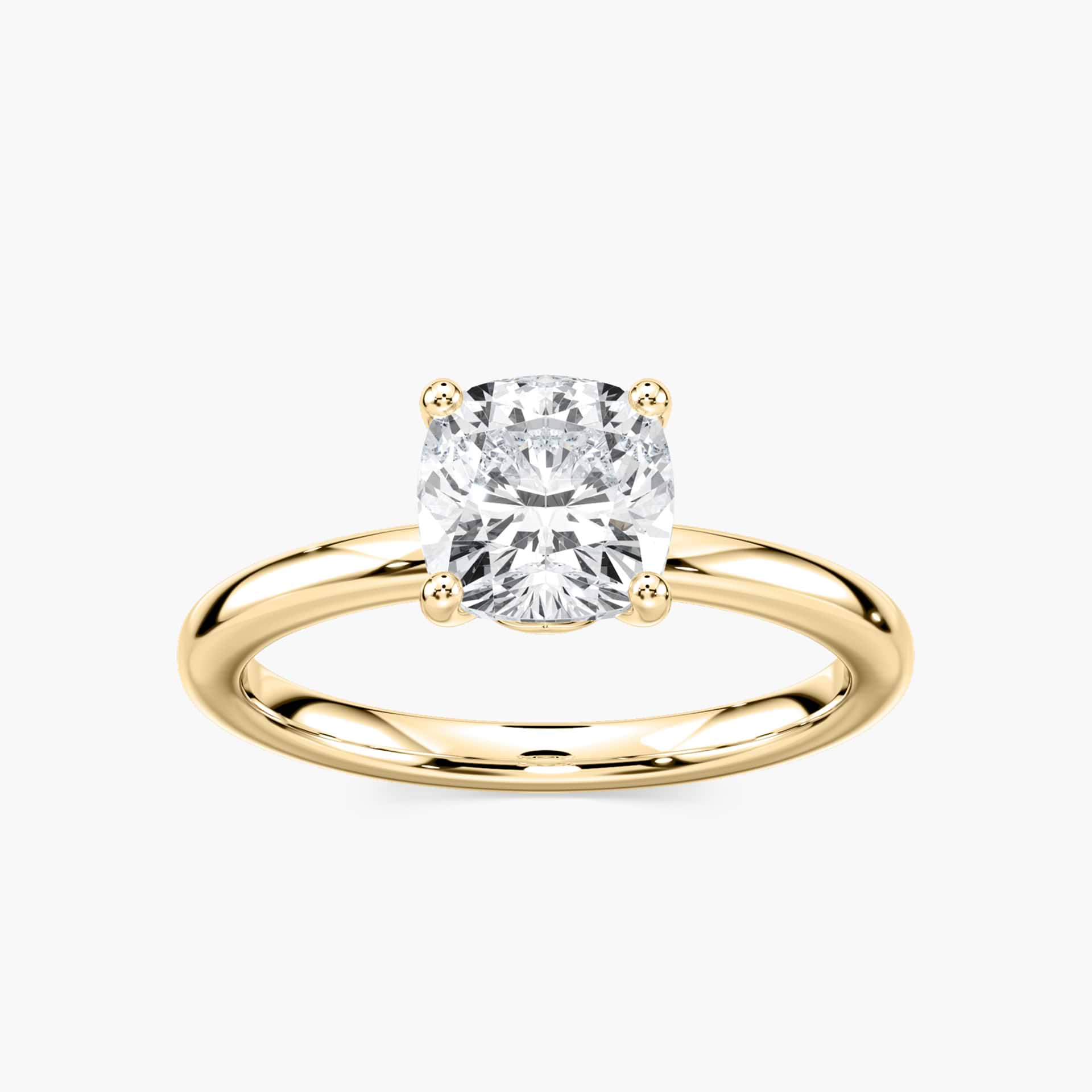 Rosey Verlobungsring – Gelbgold