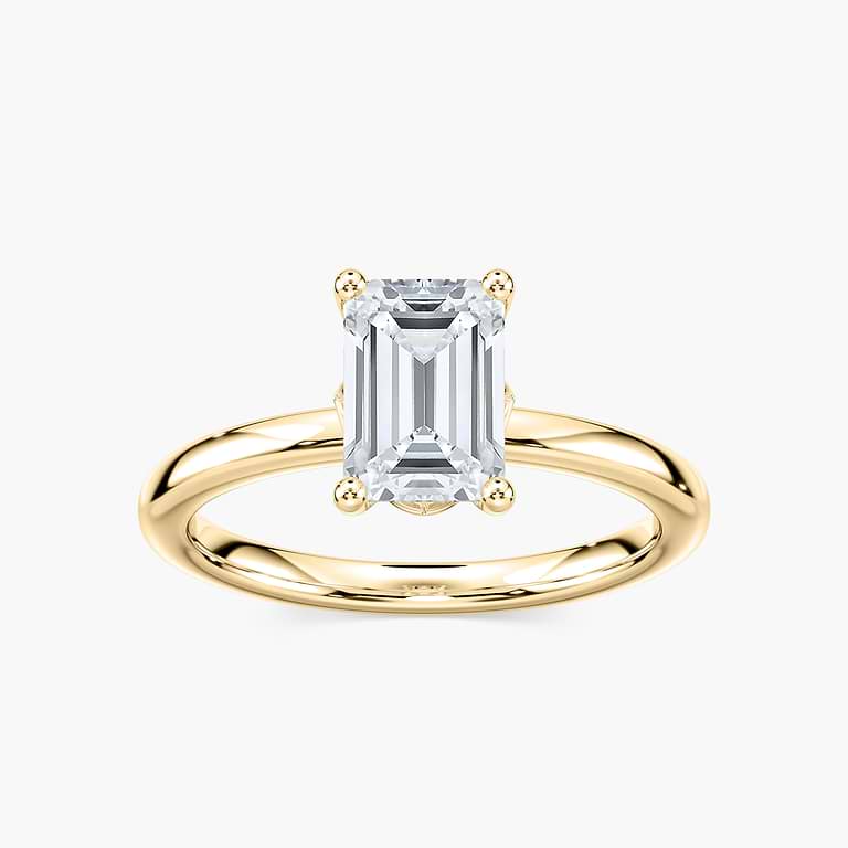 Rosey Verlobungsring – Gelbgold