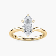 Rosey Verlobungsring – Gelbgold