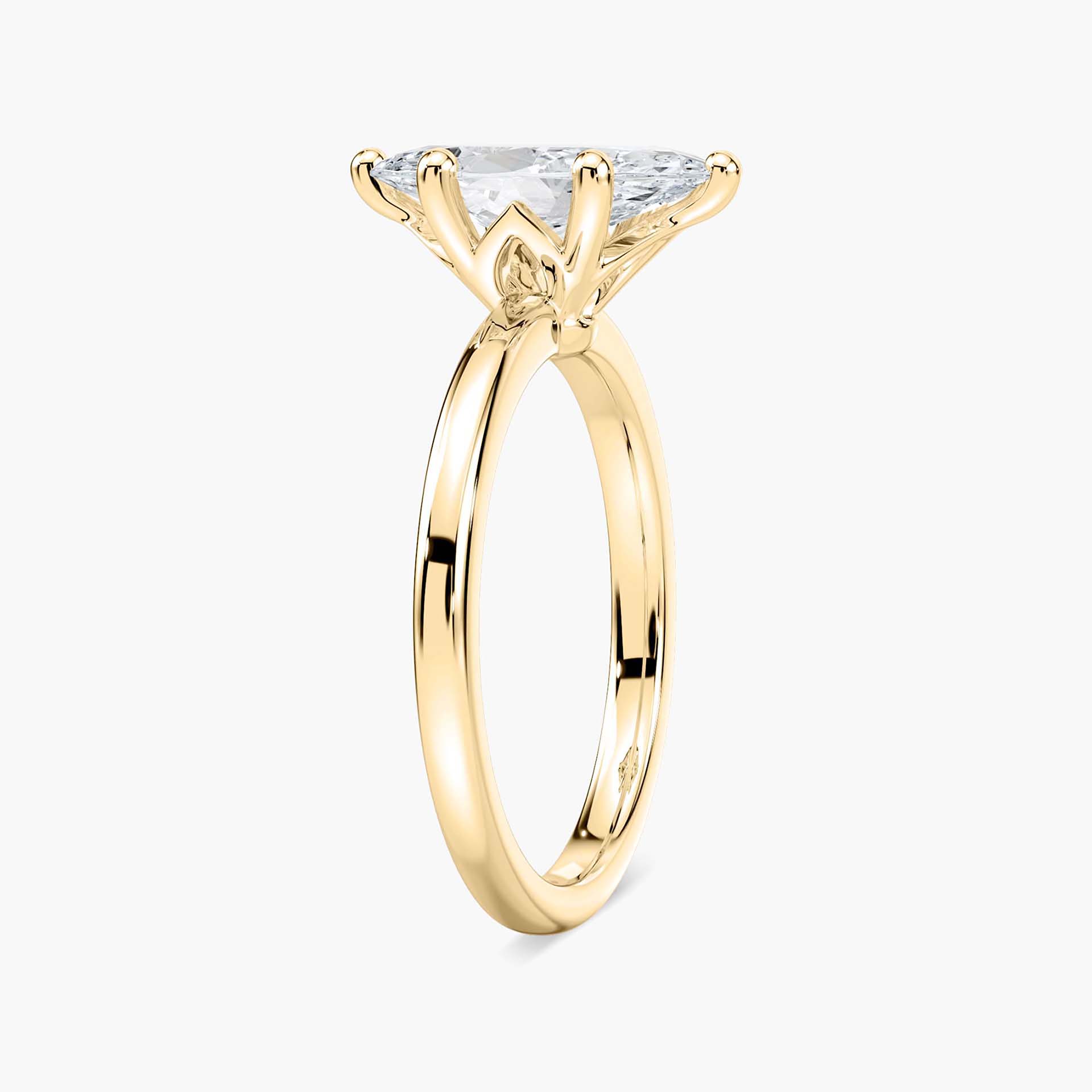 Rosey Verlobungsring – Gelbgold