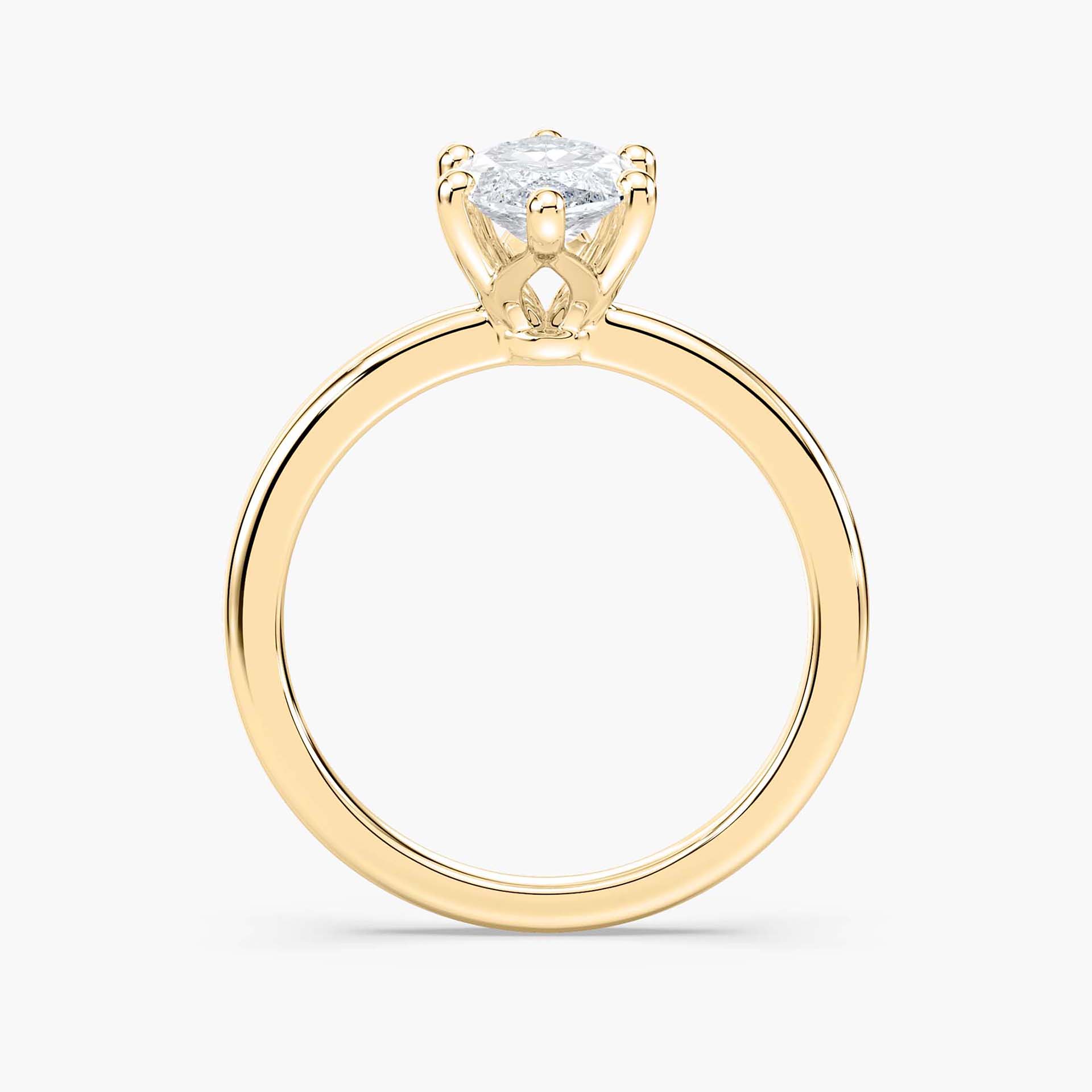 Rosey Verlobungsring – Gelbgold