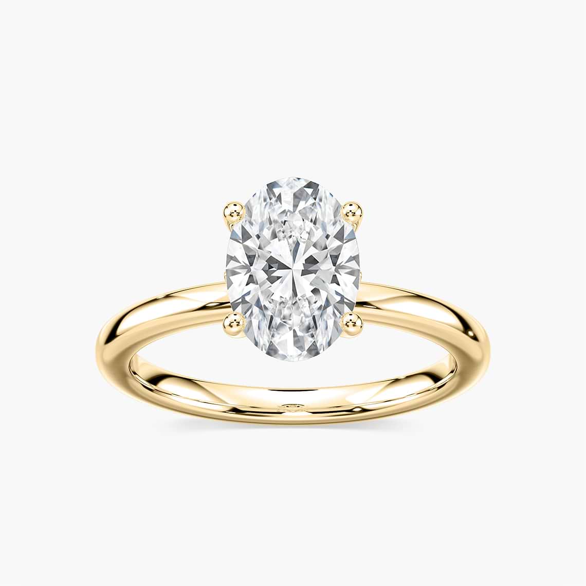 Rosey Verlobungsring – Gelbgold