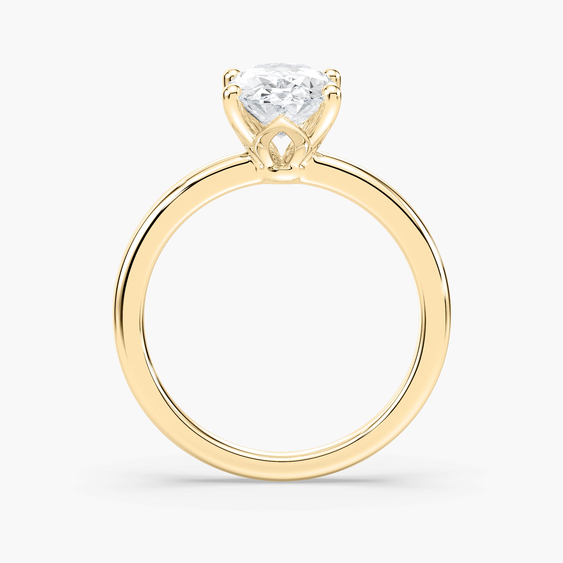 Rosey Verlobungsring – Gelbgold