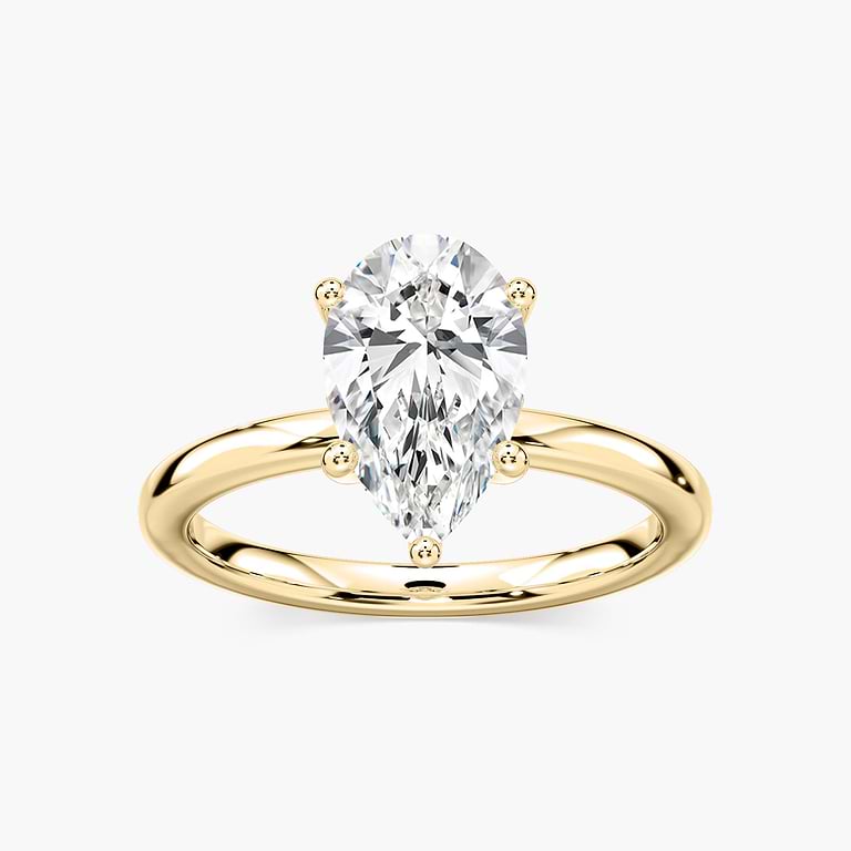 Rosey Verlobungsring – Gelbgold
