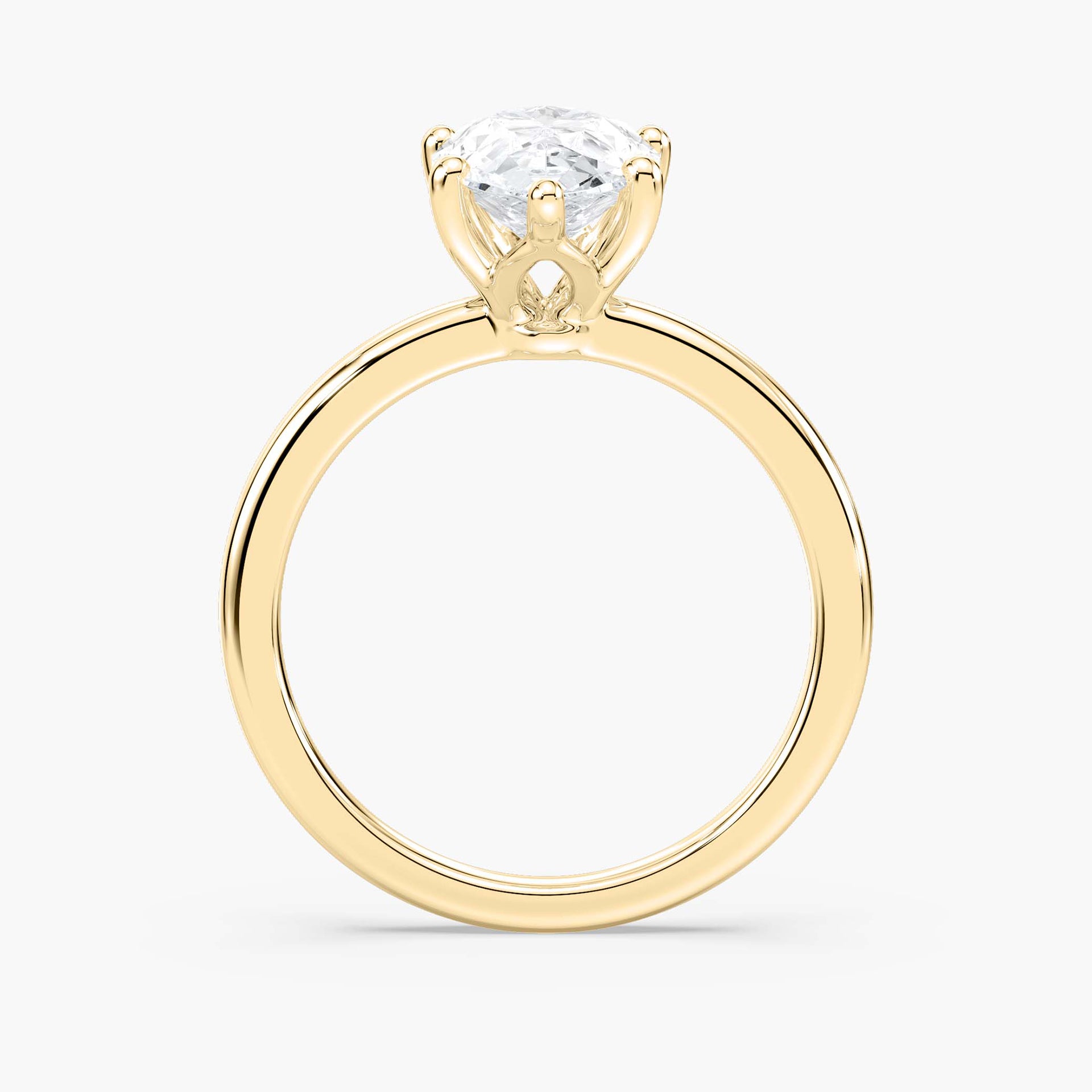 Rosey Verlobungsring – Gelbgold