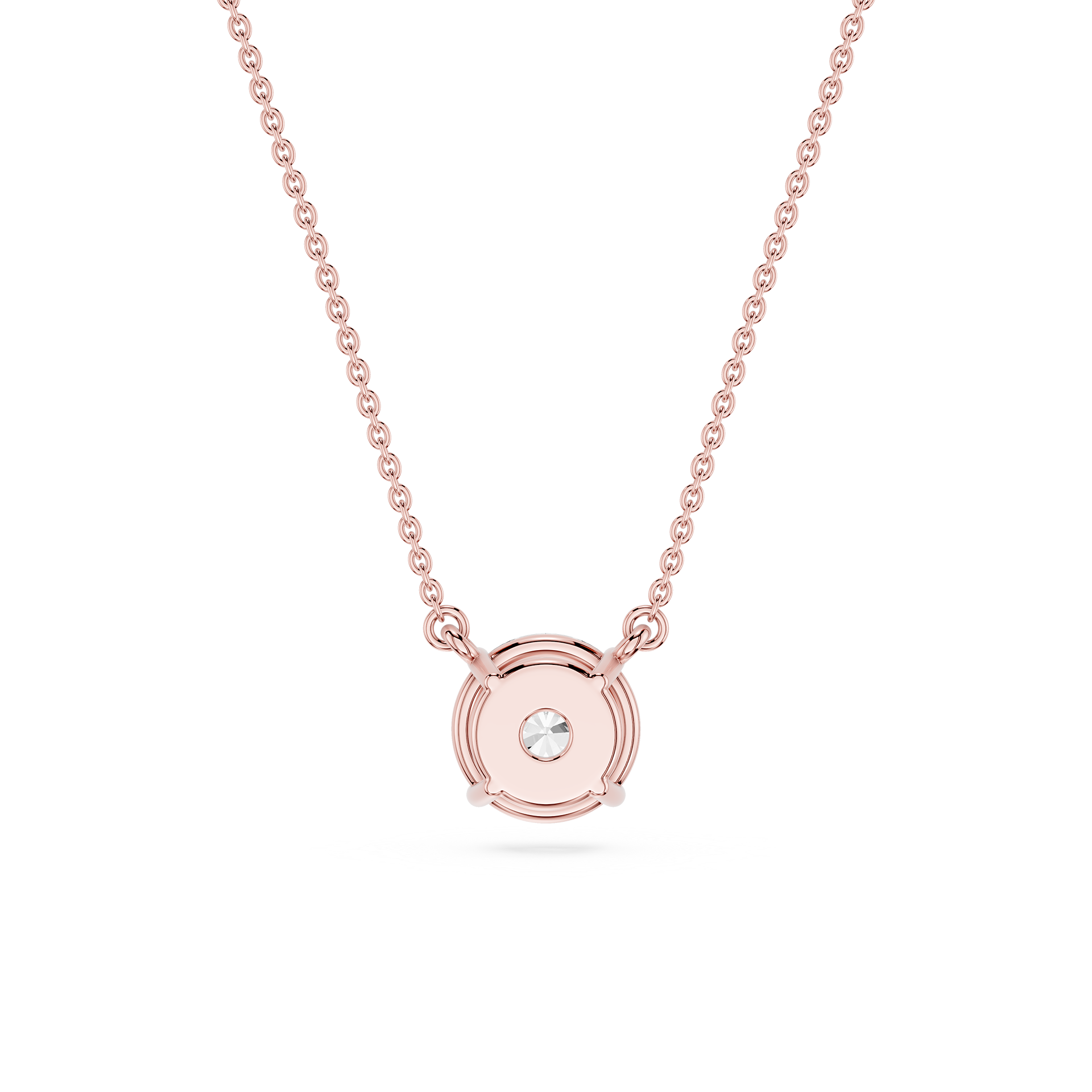 Lovea Classic Anhänger – Rundschliff – Roségold