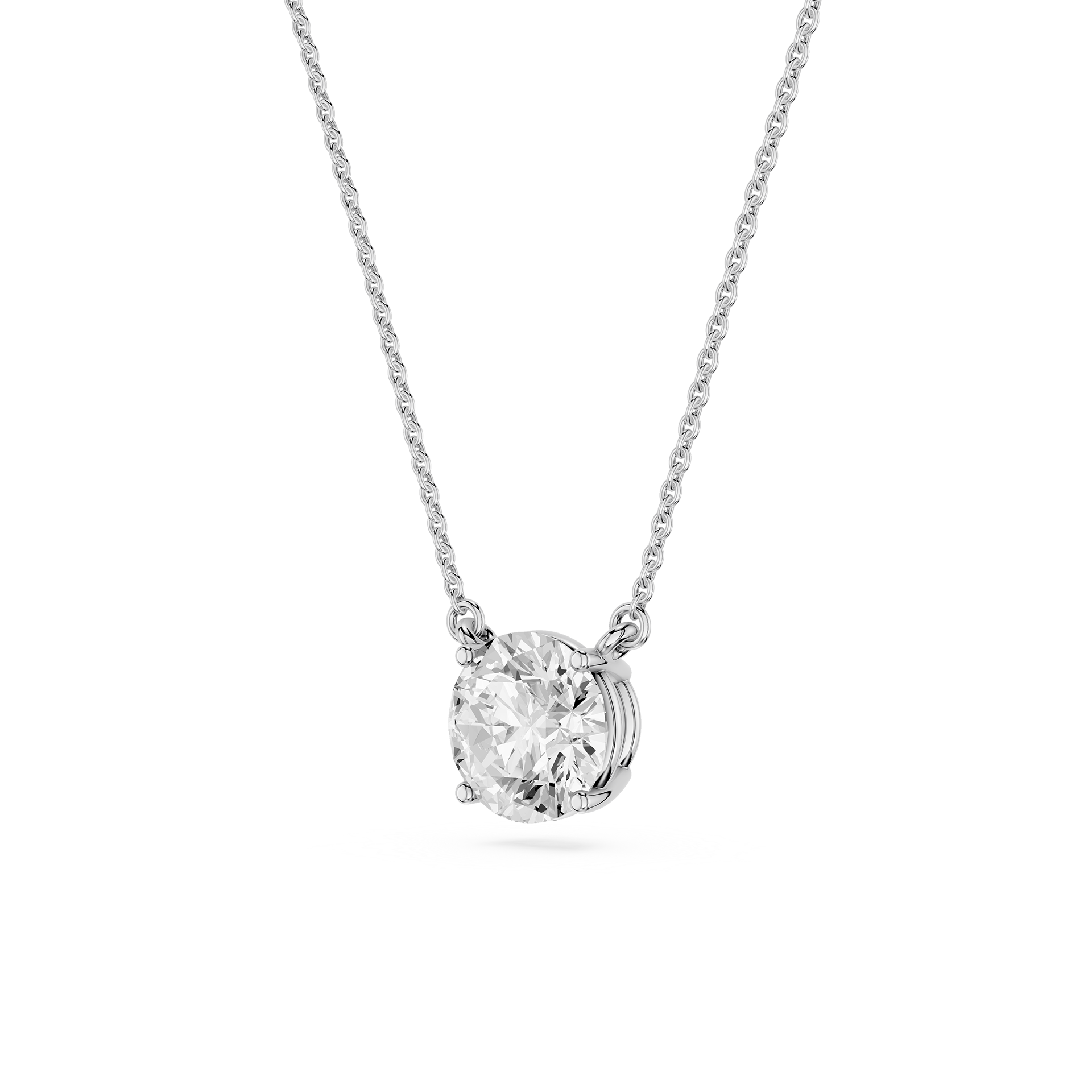 Lovea Classic Anhänger – Rundschliff – Weißgold