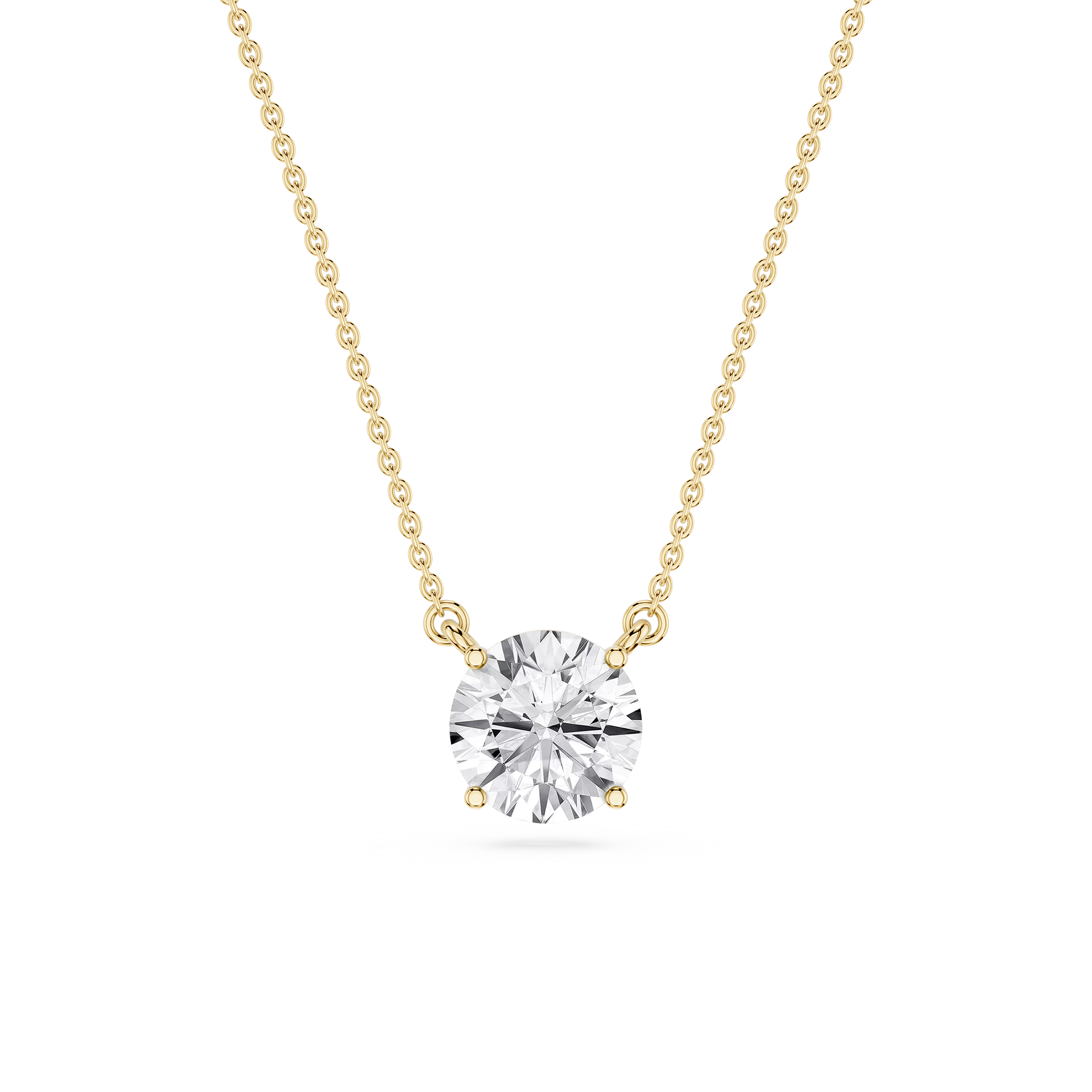 Lovea Classic Anhänger – Rundschliff – Gelbgold