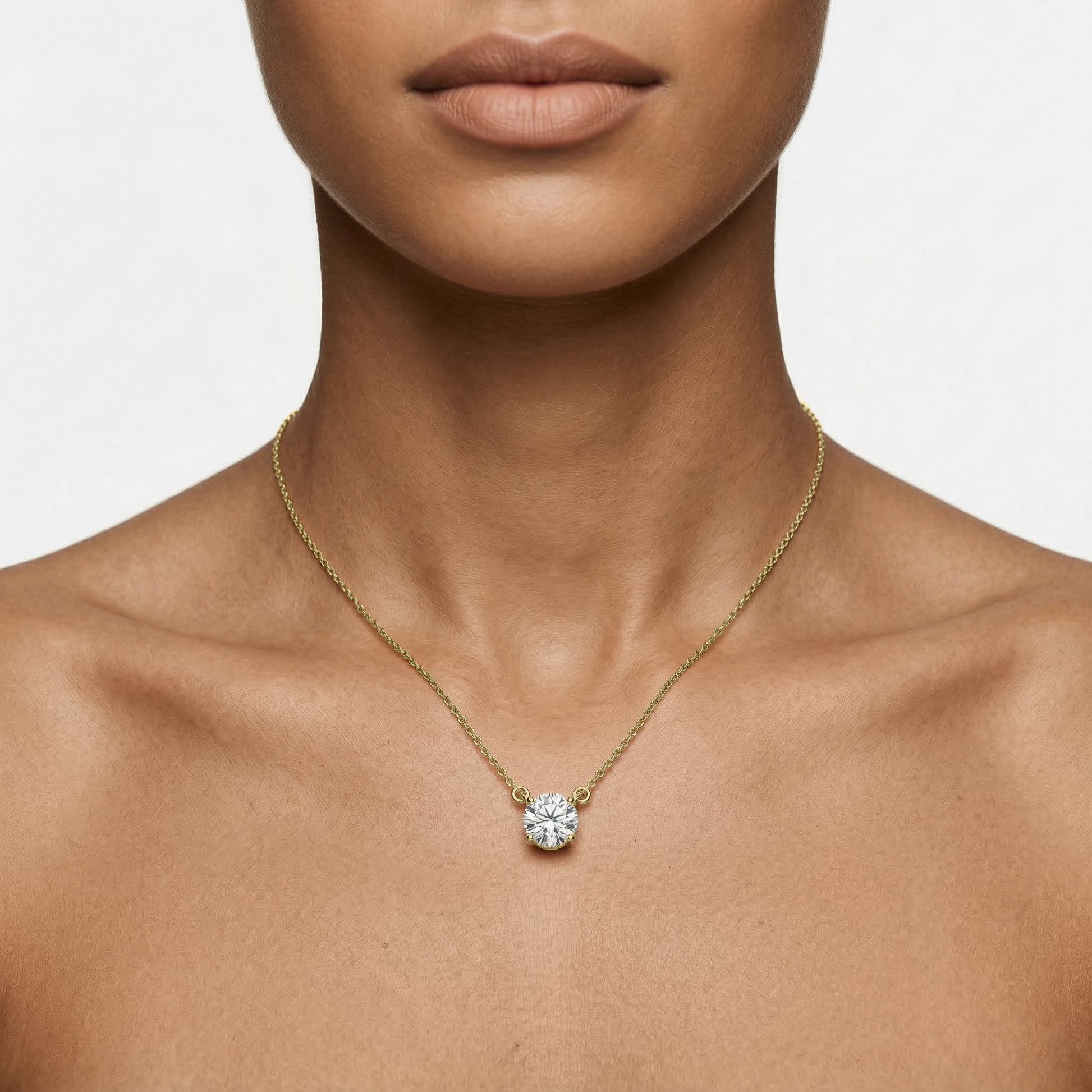 Lovea Classic Anhänger – Rundschliff – Gelbgold