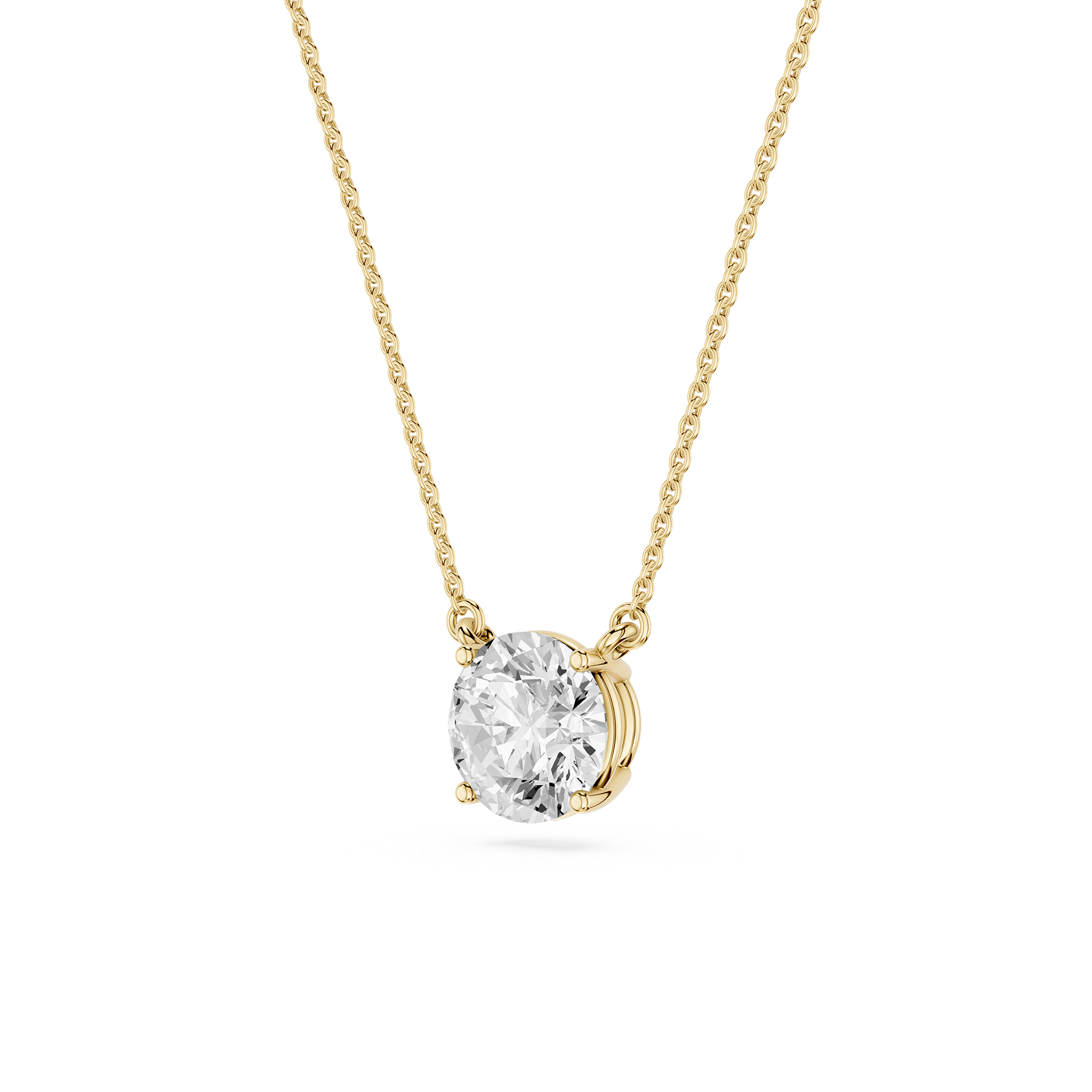 Lovea Classic Anhänger – Rundschliff – Gelbgold