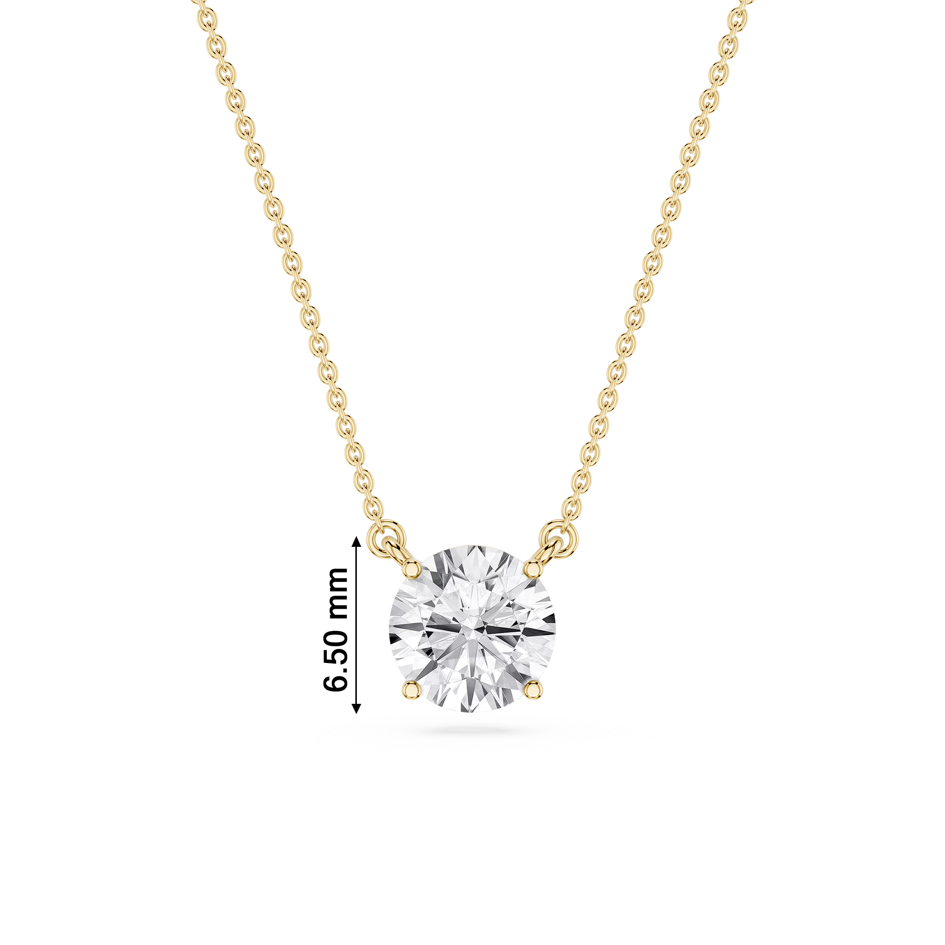 Lovea Classic Anhänger – Rundschliff – Gelbgold