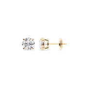 Lovea Classic Ohrstecker Sicherheitsverschluss – Rundschliff – Gelbgold