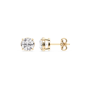 Lovea Claw Ohrstecker Steckverschluss – Rundschliff – Gelbgold