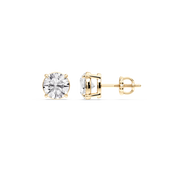 Lovea Claw Ohrstecker Schraubverschluss – Rundschliff – Gelbgold