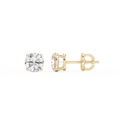 Lovea Classic Ohrstecker Schraubverschluss – Rundschliff – Gelbgold
