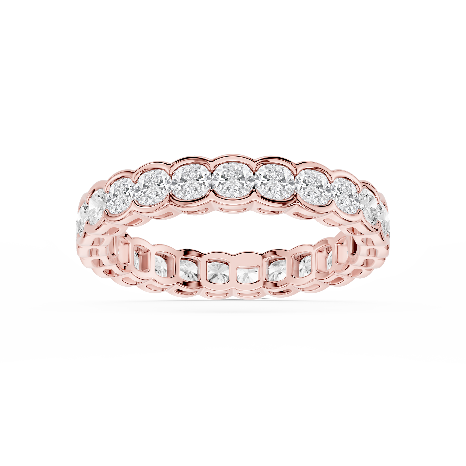 Lovea Serena Eternity Ring Kissenschliff – Roségold