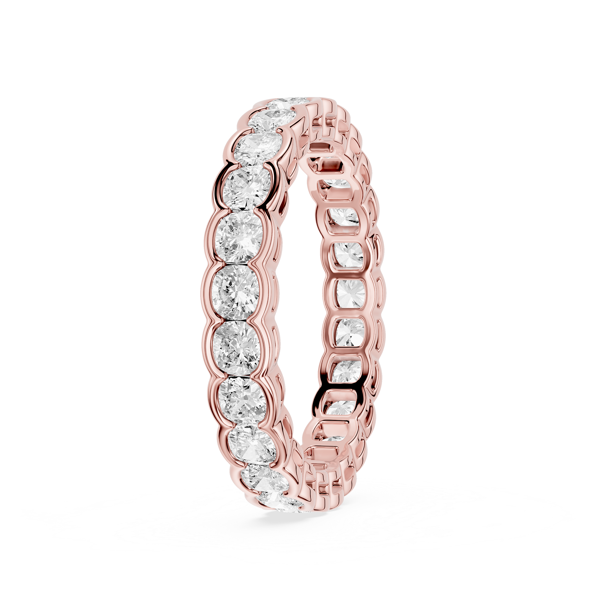 Lovea Serena Eternity Ring Kissenschliff – Roségold