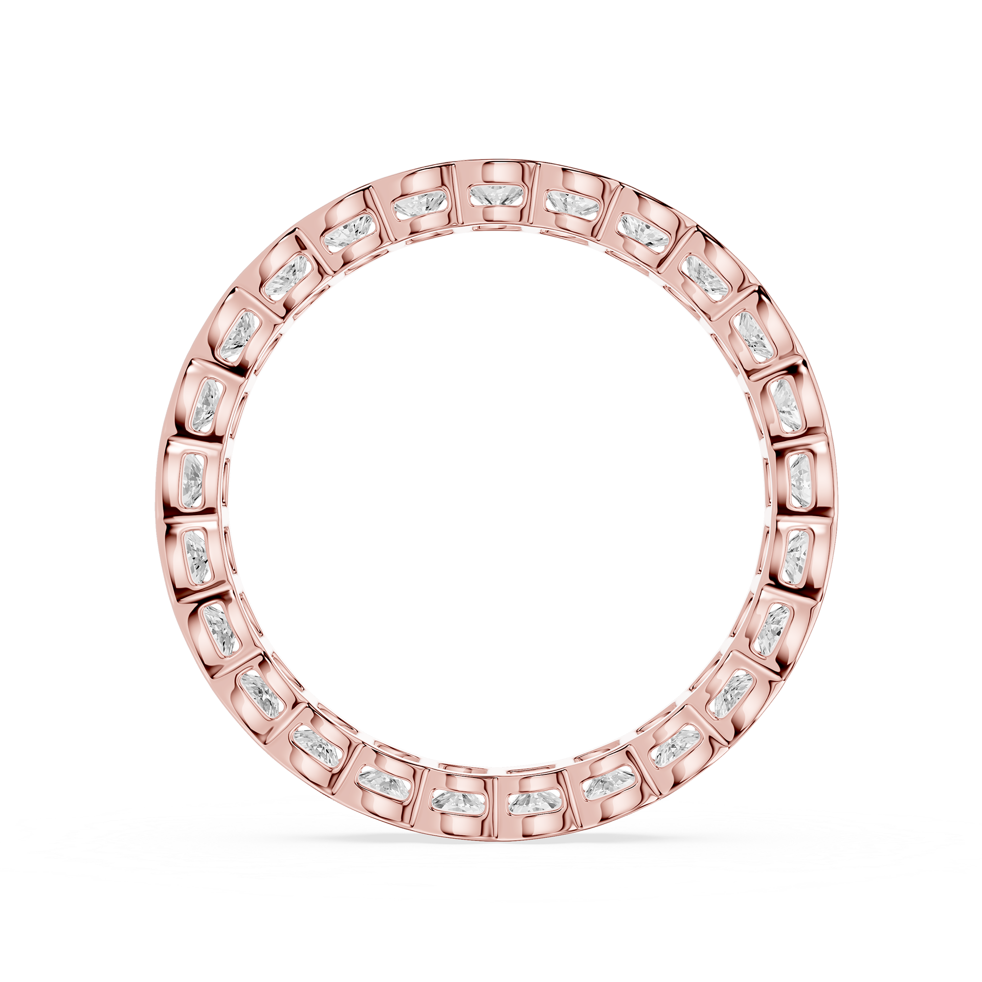 Lovea Serena Eternity Ring Kissenschliff – Roségold