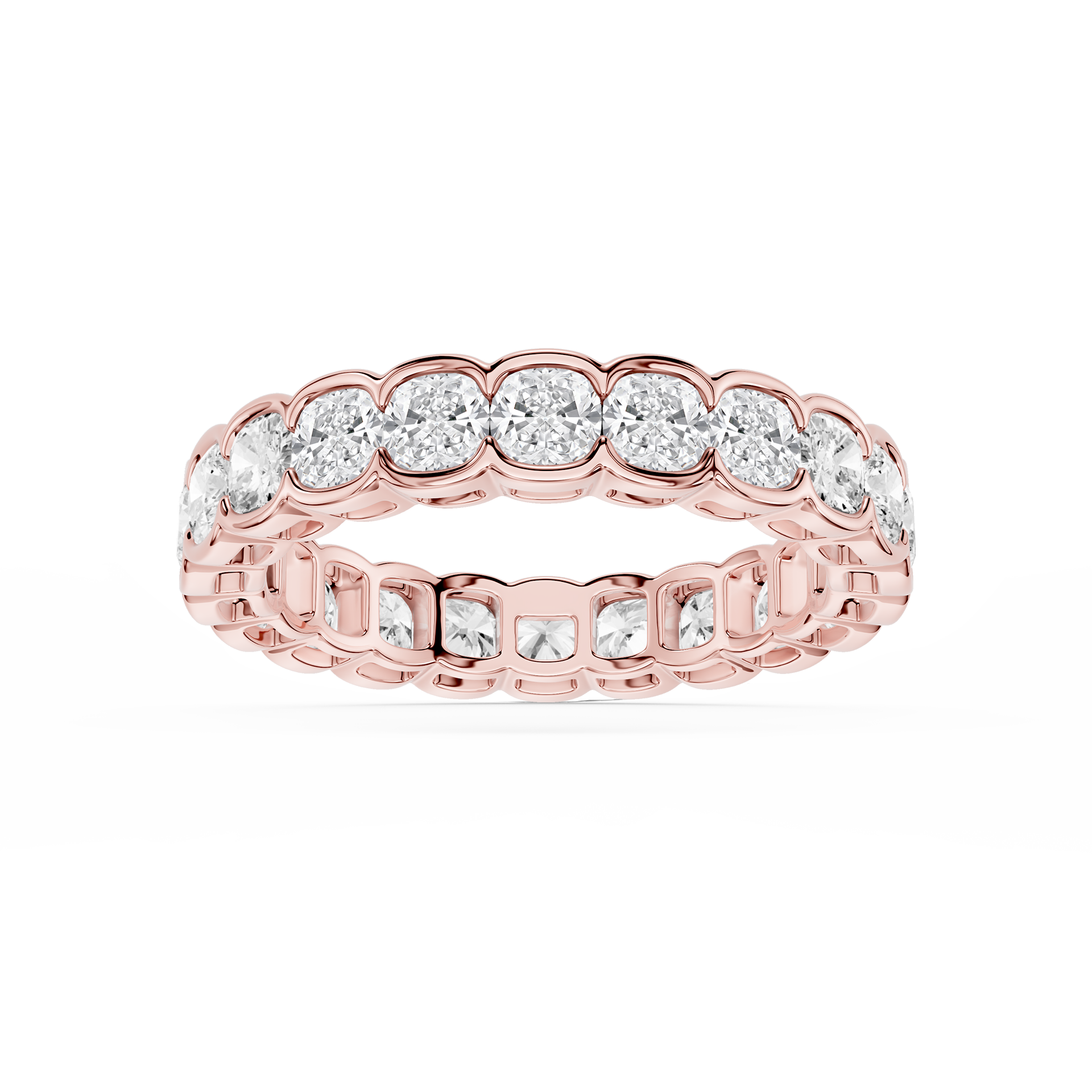 Lovea Serena Eternity Ring Kissenschliff – Roségold