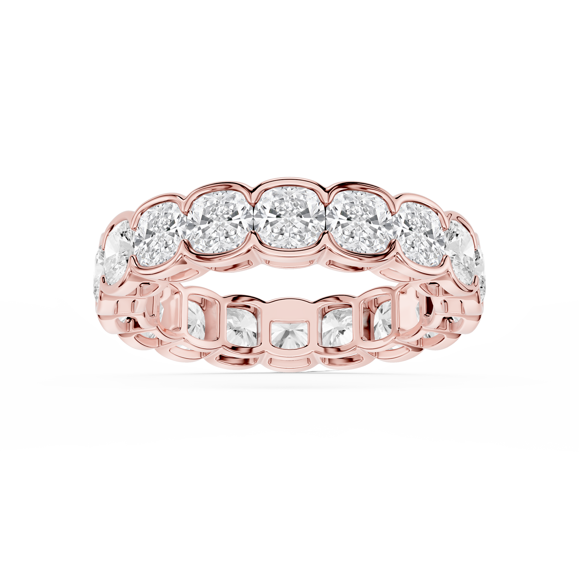 Lovea Serena Eternity Ring Kissenschliff – Roségold