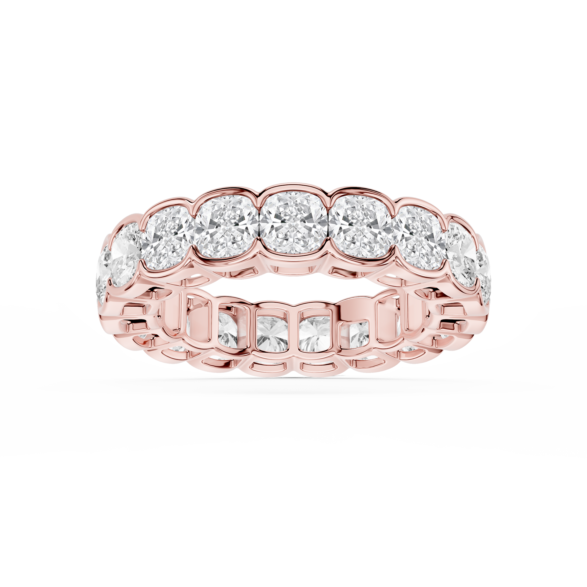 Lovea Serena Eternity Ring Kissenschliff – Roségold