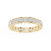 Lovea Serena Eternity Ring Kissenschliff – Gelbgold