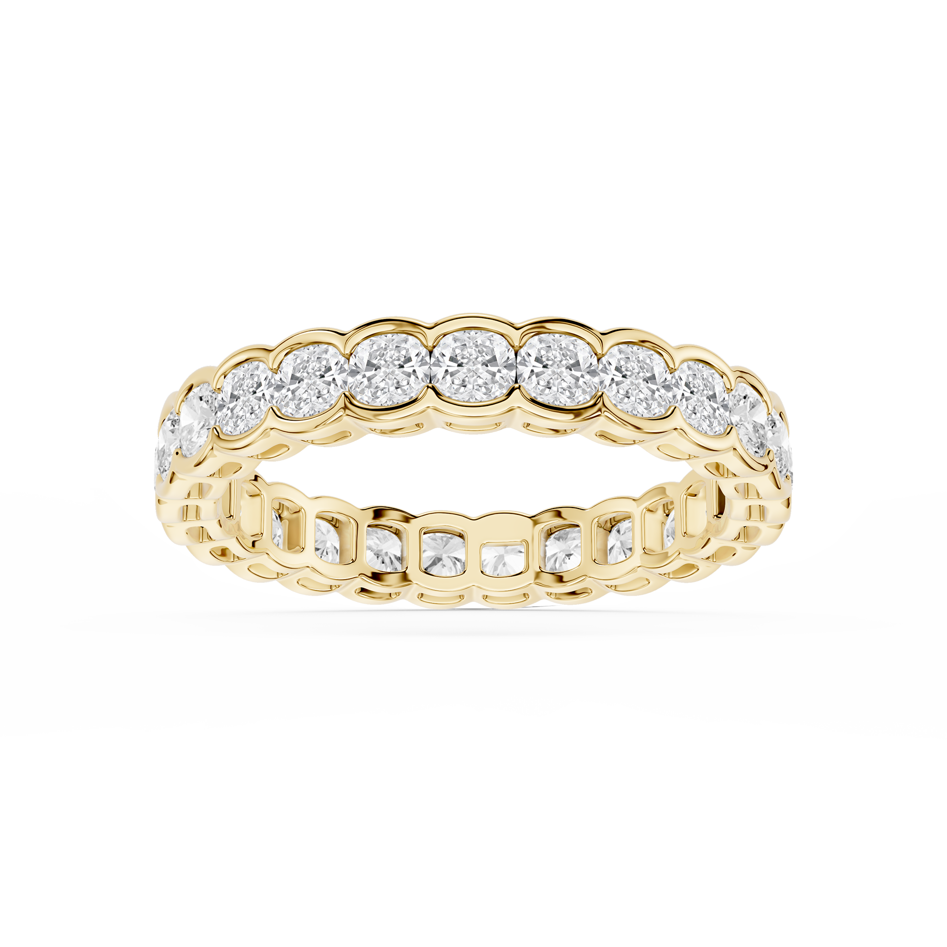 Lovea Serena Eternity Ring Kissenschliff – Gelbgold