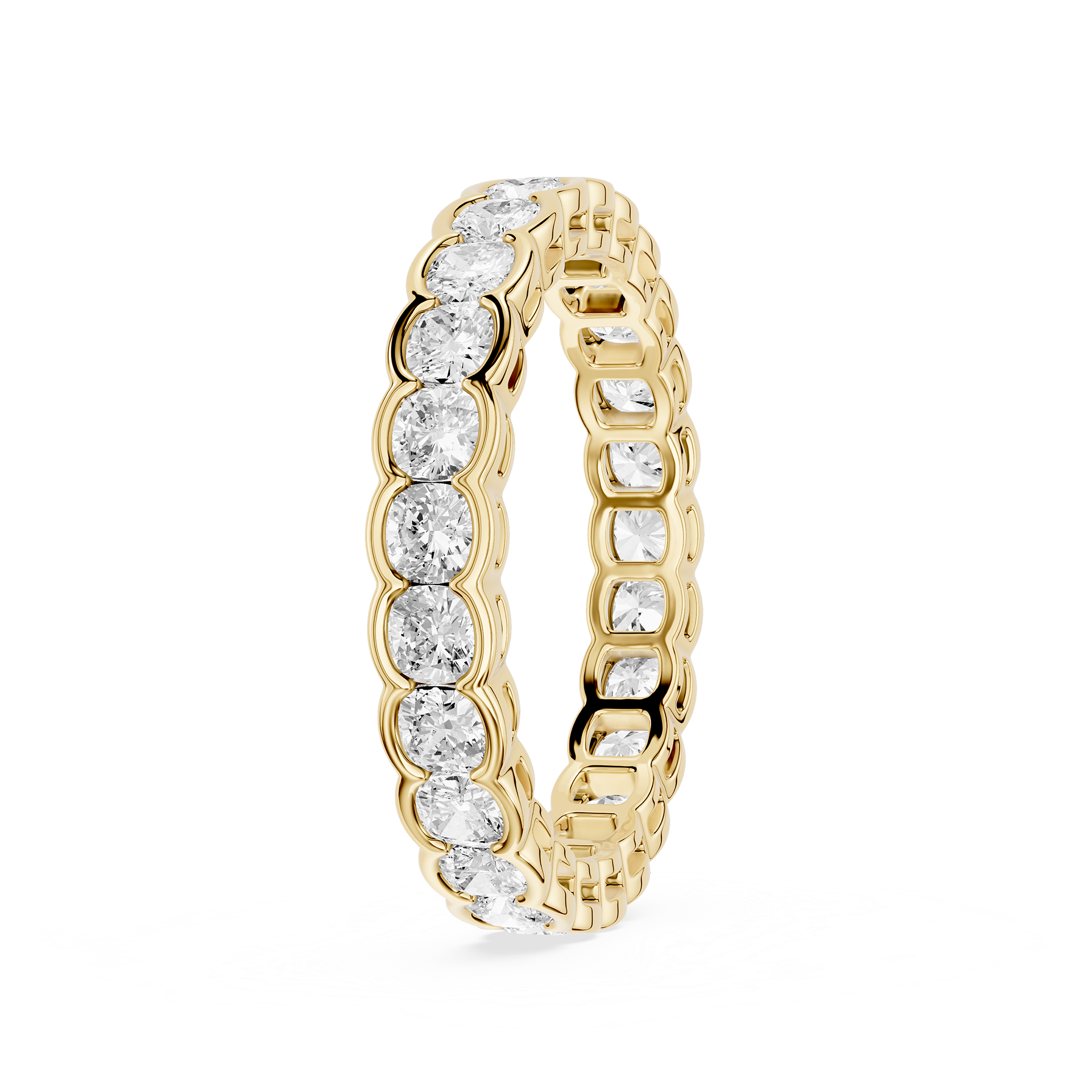 Lovea Serena Eternity Ring Kissenschliff – Gelbgold
