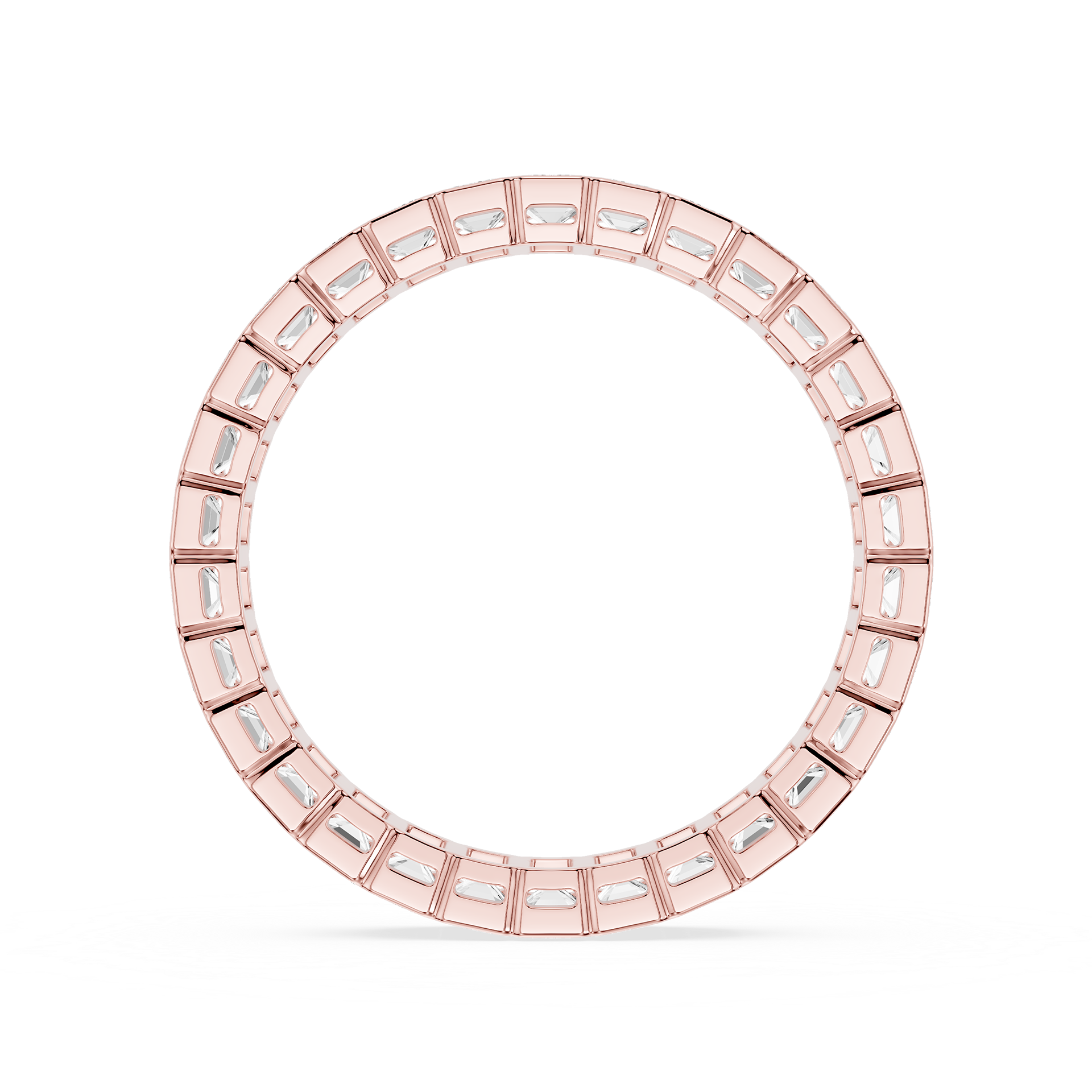 Lovea Serena Eternity Ring Smaragdschliff – Roségold