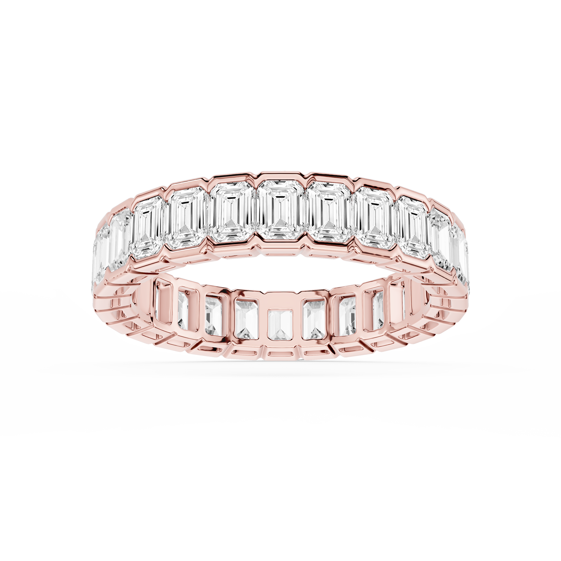 Lovea Serena Eternity Ring Smaragdschliff – Roségold