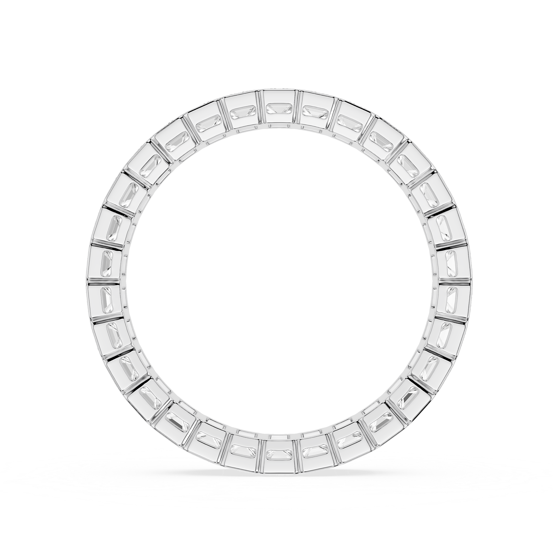 Lovea Serena Eternity Ring Smaragdschliff – Weißgold