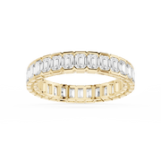 Lovea Serena Eternity Ring Smaragdschliff – Gelbgold