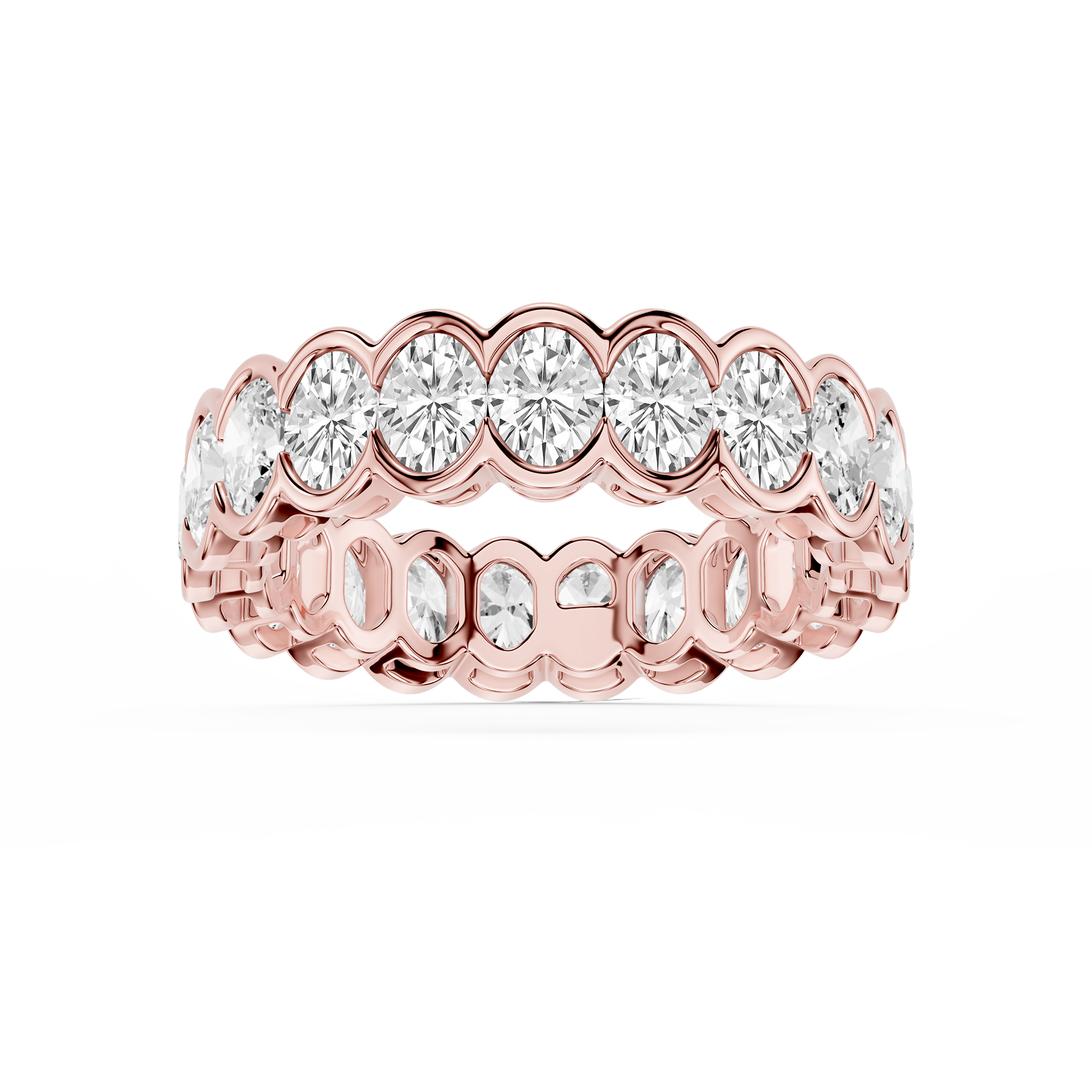 Lovea Serena Eternity Ring Ovalschliff – Roségold