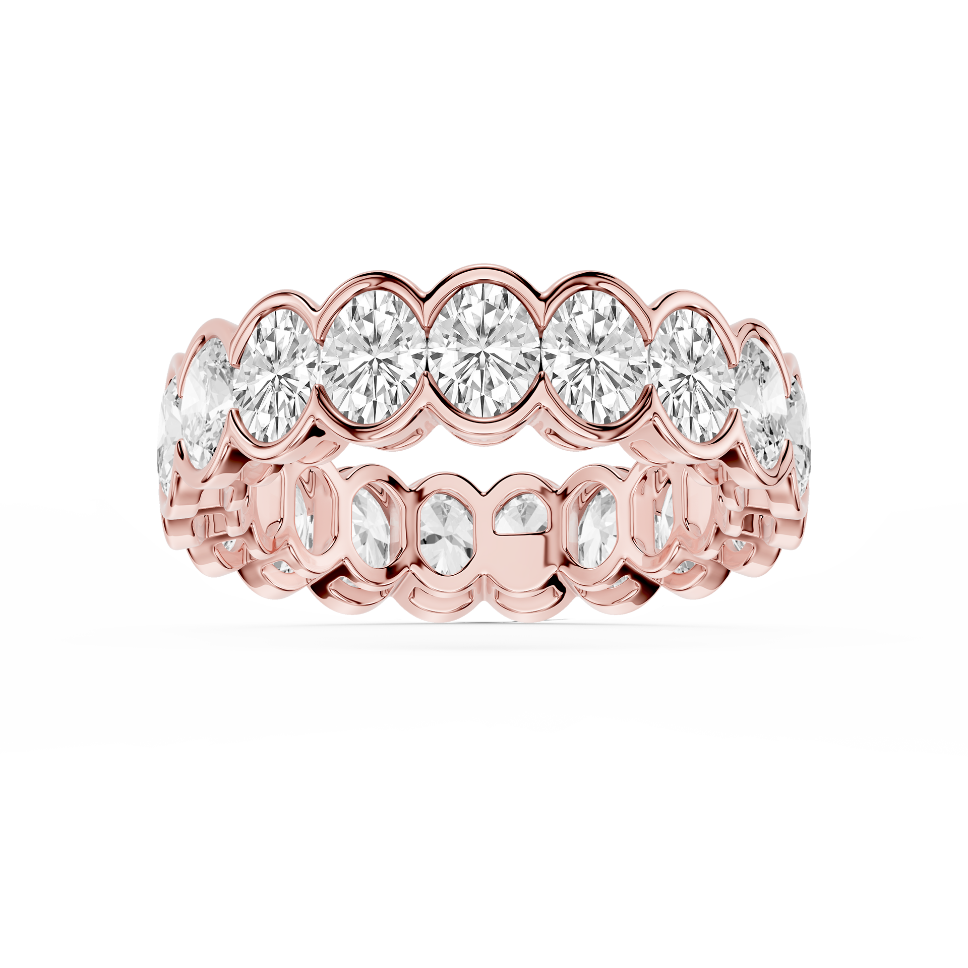 Lovea Serena Eternity Ring Ovalschliff – Roségold