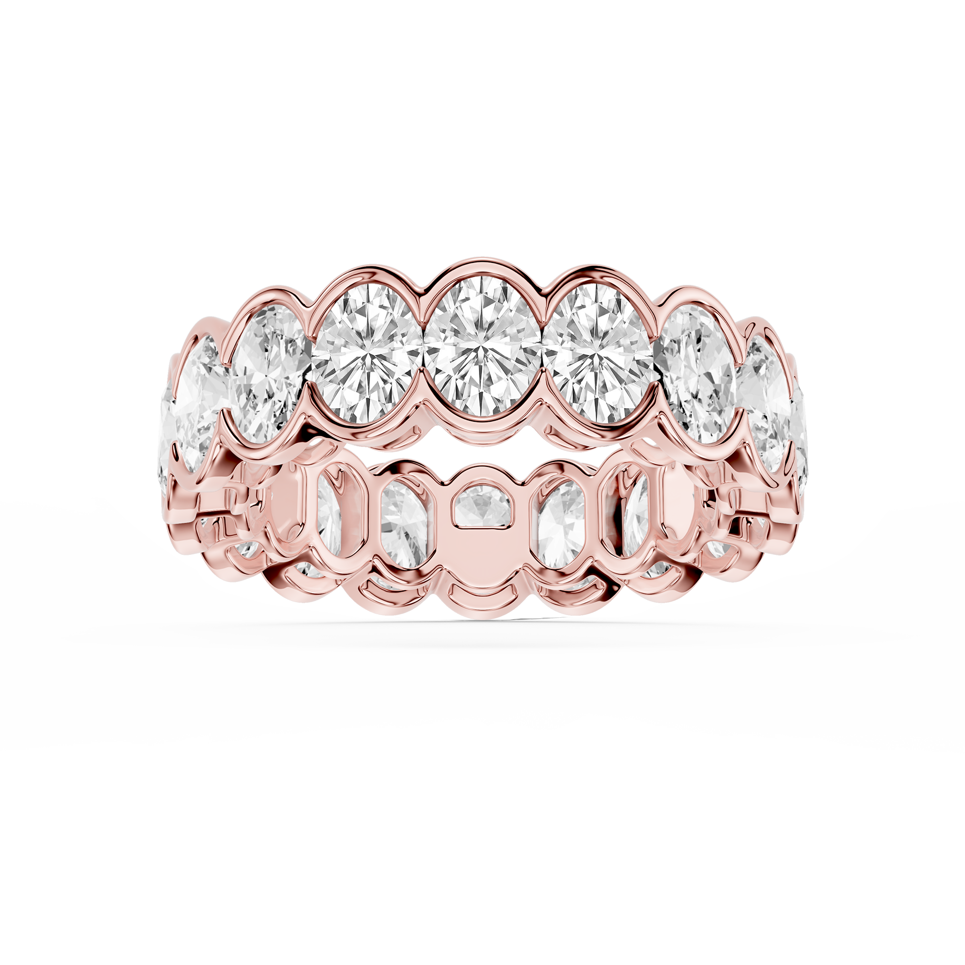 Lovea Serena Eternity Ring Ovalschliff – Roségold